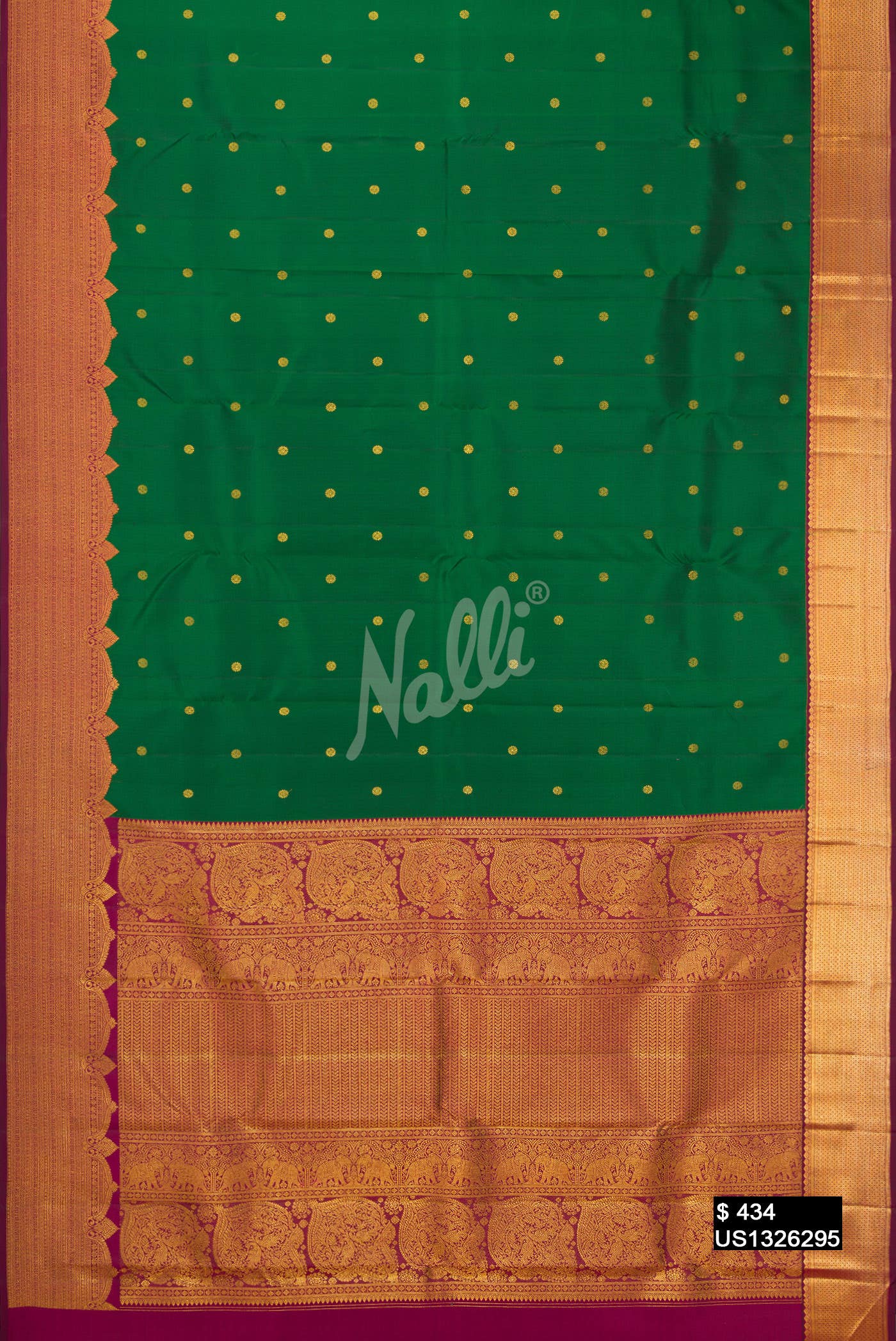 Green Kanchipuram Silk Saree