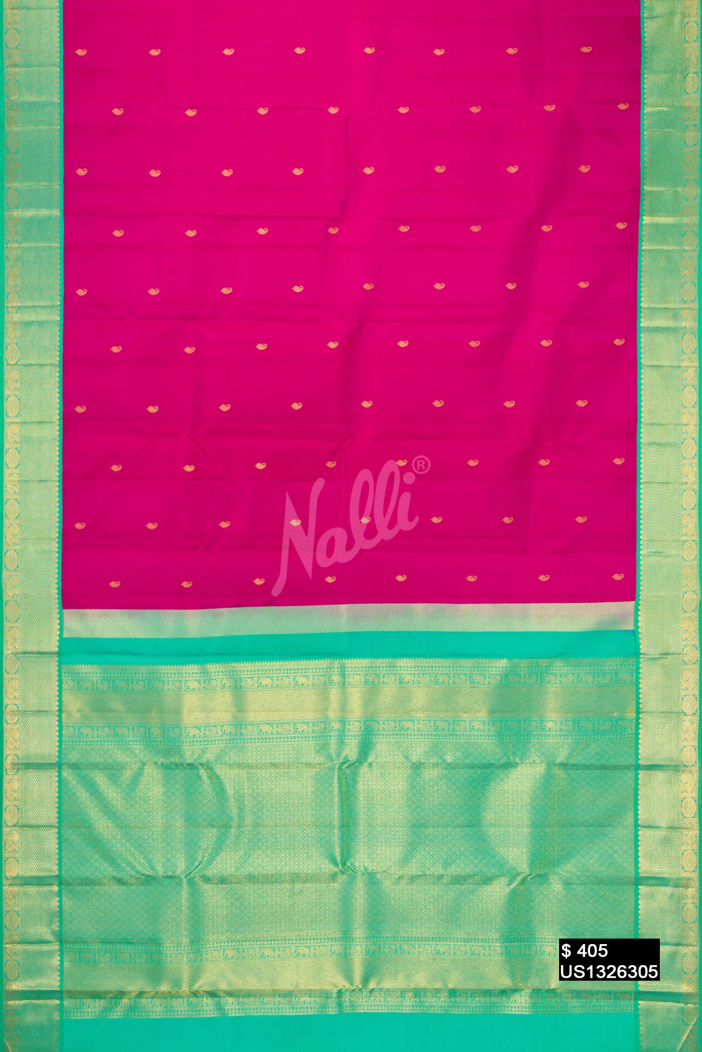 Magenta Kanchipuram Silk Saree