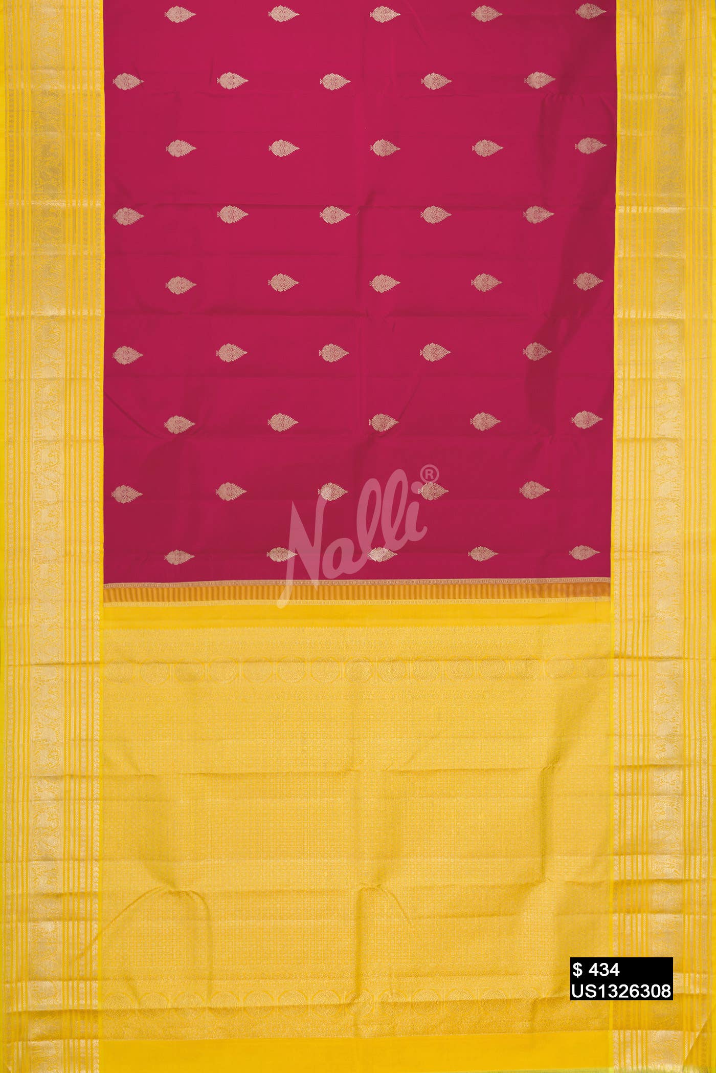 Rani Pink Kanchipuram Silk Saree