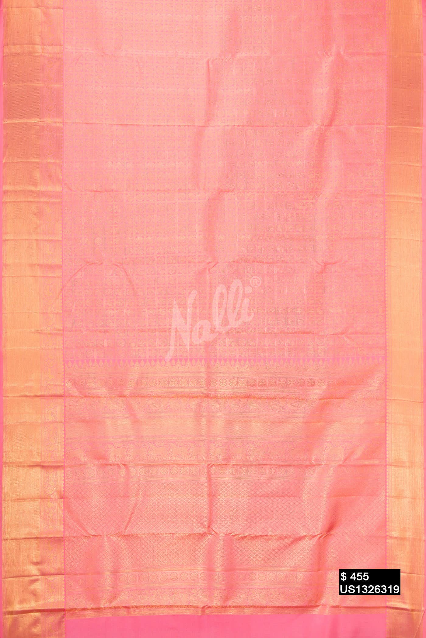 Pink Kanchipuram Silk Saree