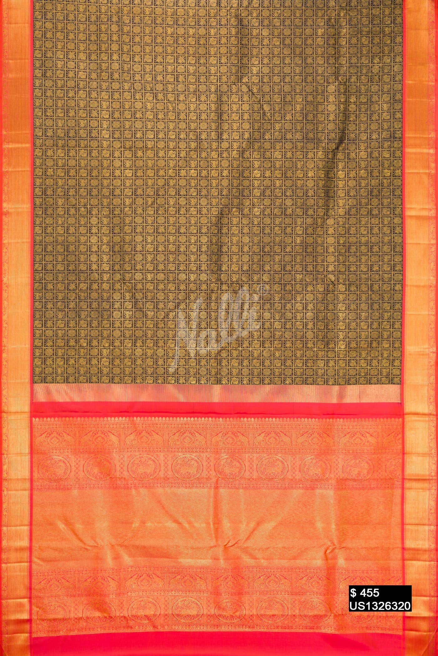 Navy Blue Kanchipuram Silk Saree