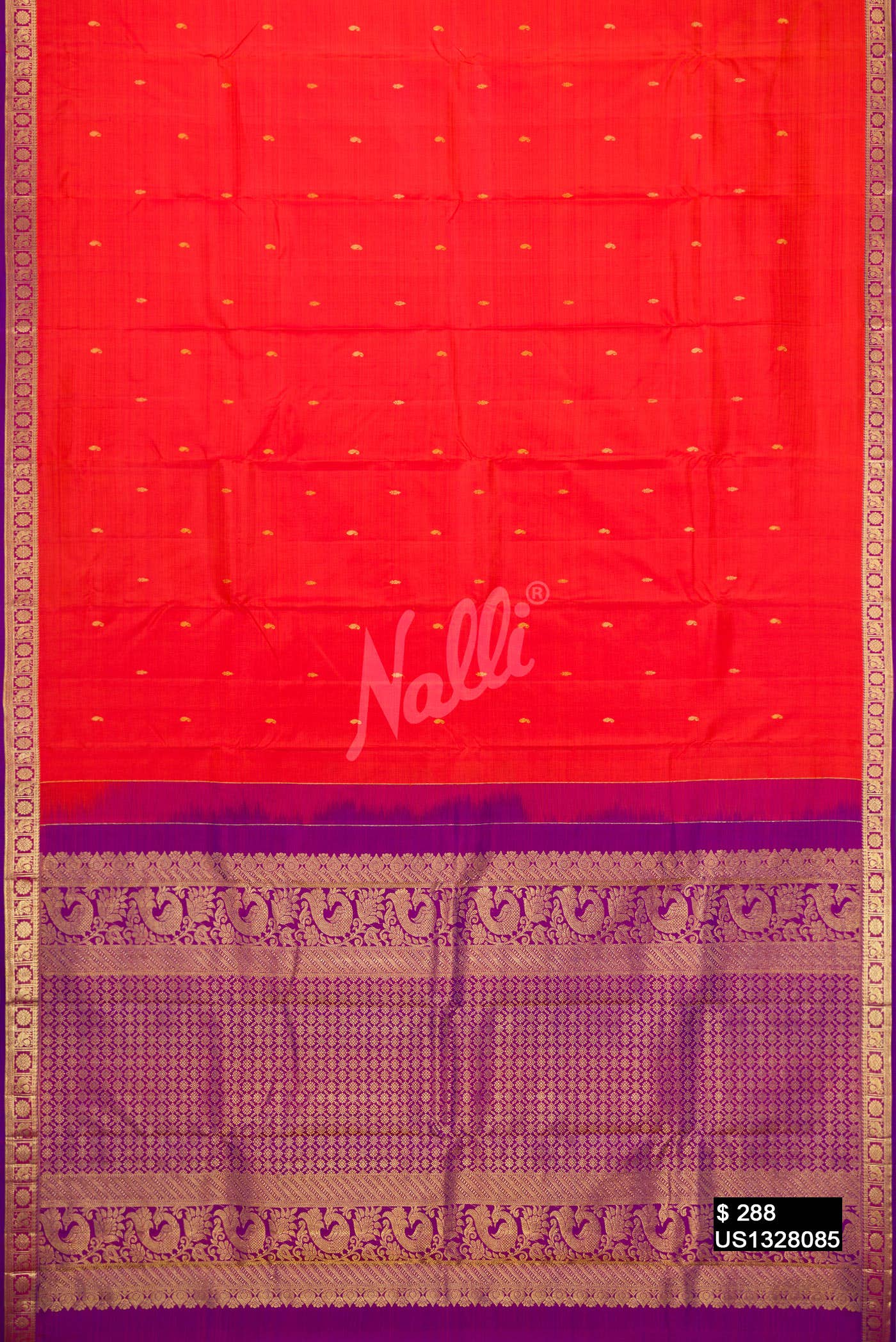 Red Kanchipuram Silk Saree