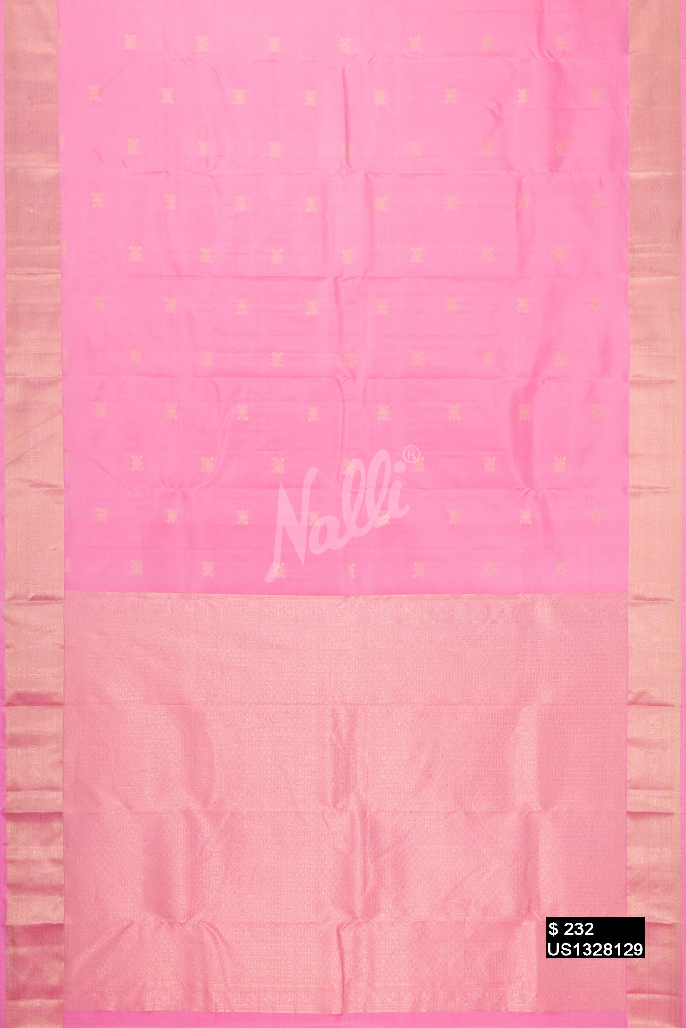 Pink Kanchipuram Silk Saree