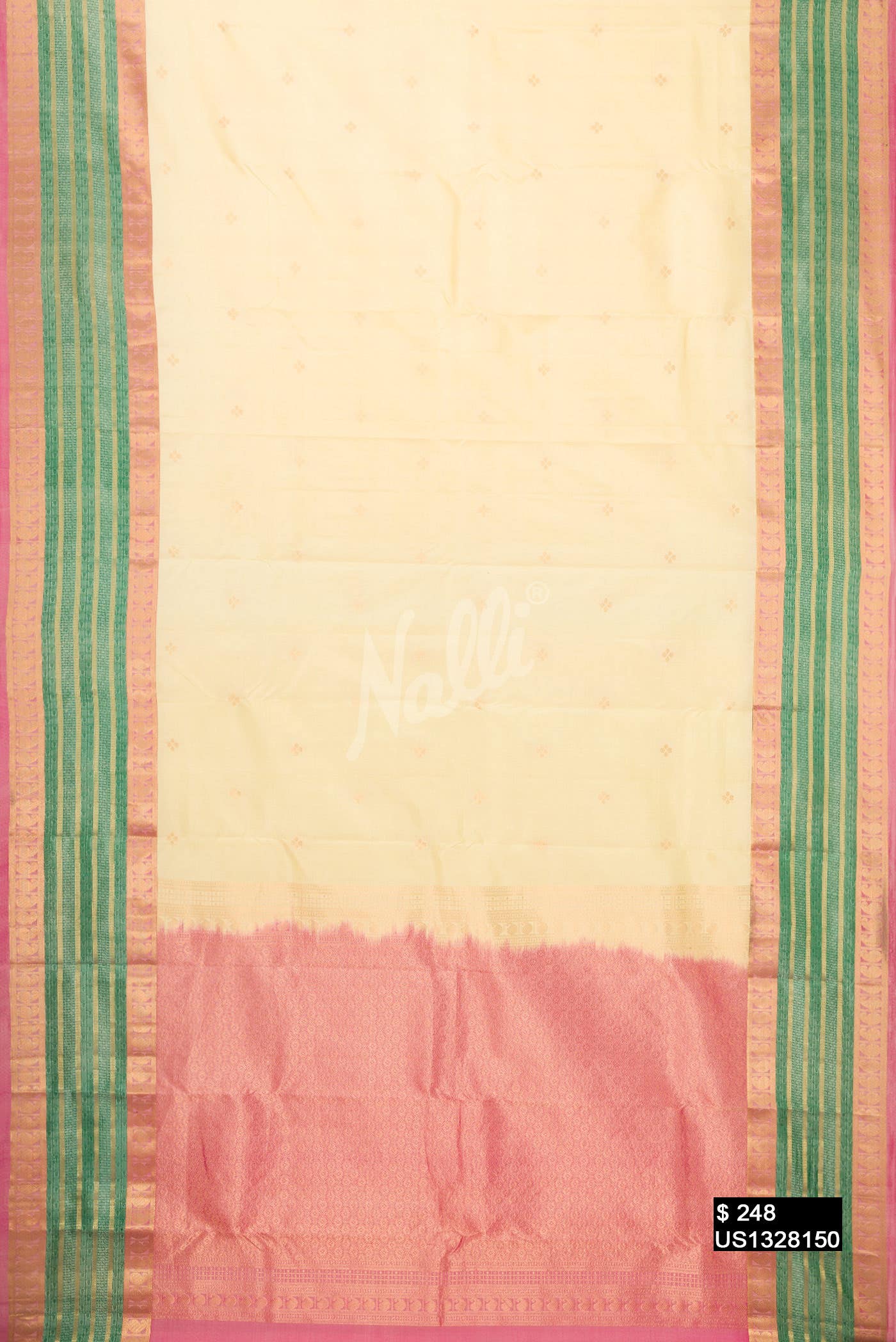 Sandal Kanchipuram Silk Saree
