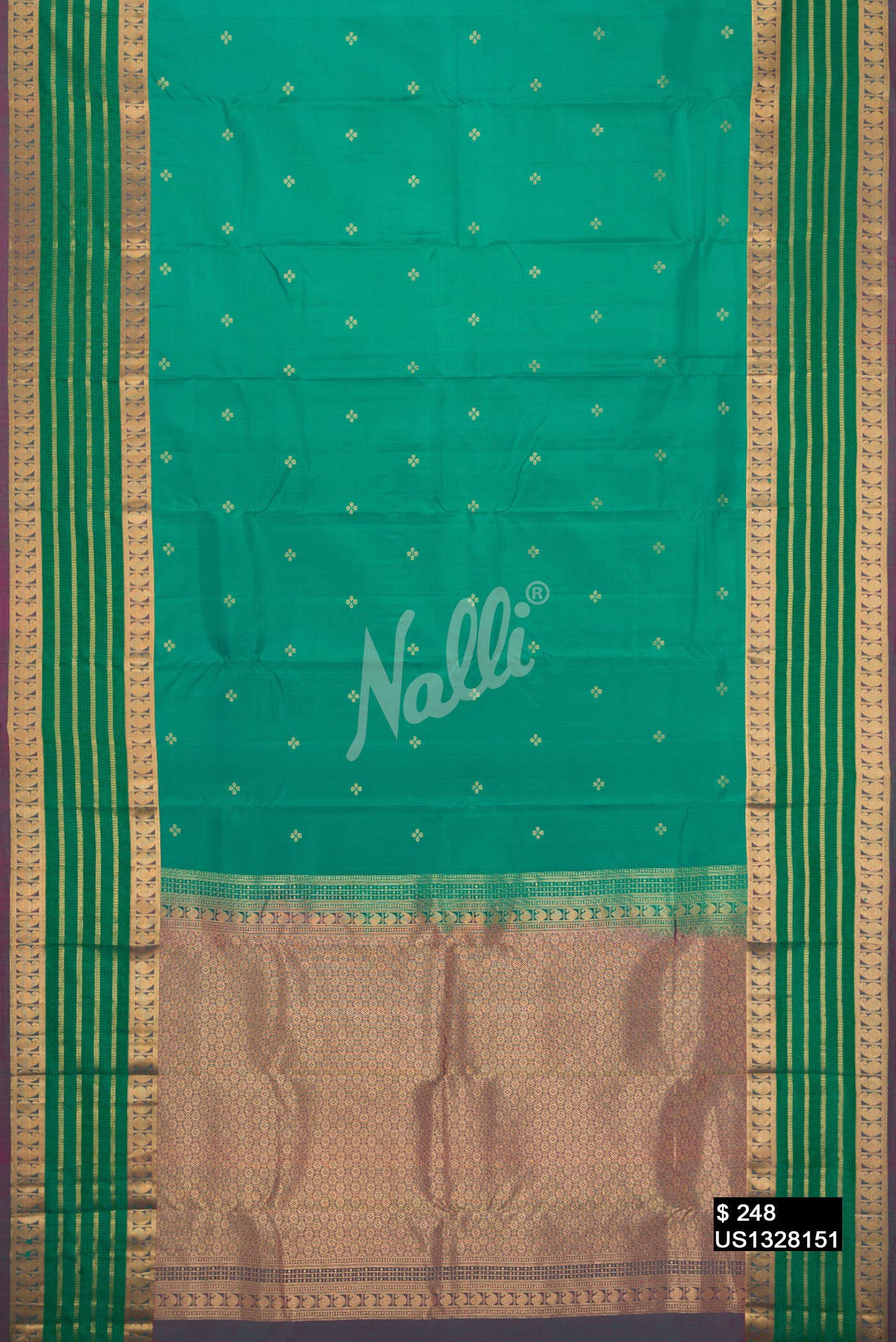 Green Kanchipuram Silk Saree