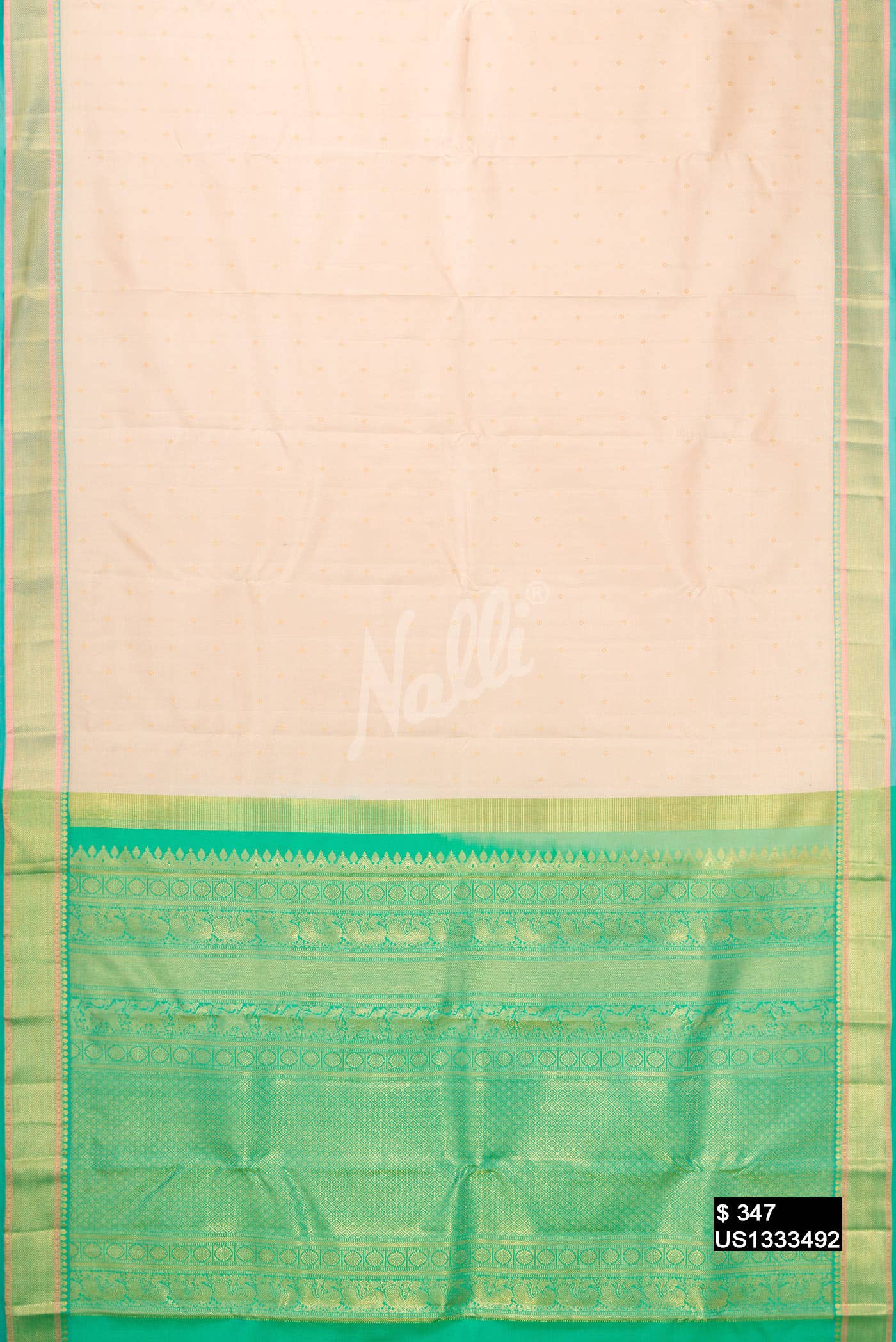Sandal Kanchipuram Silk Saree