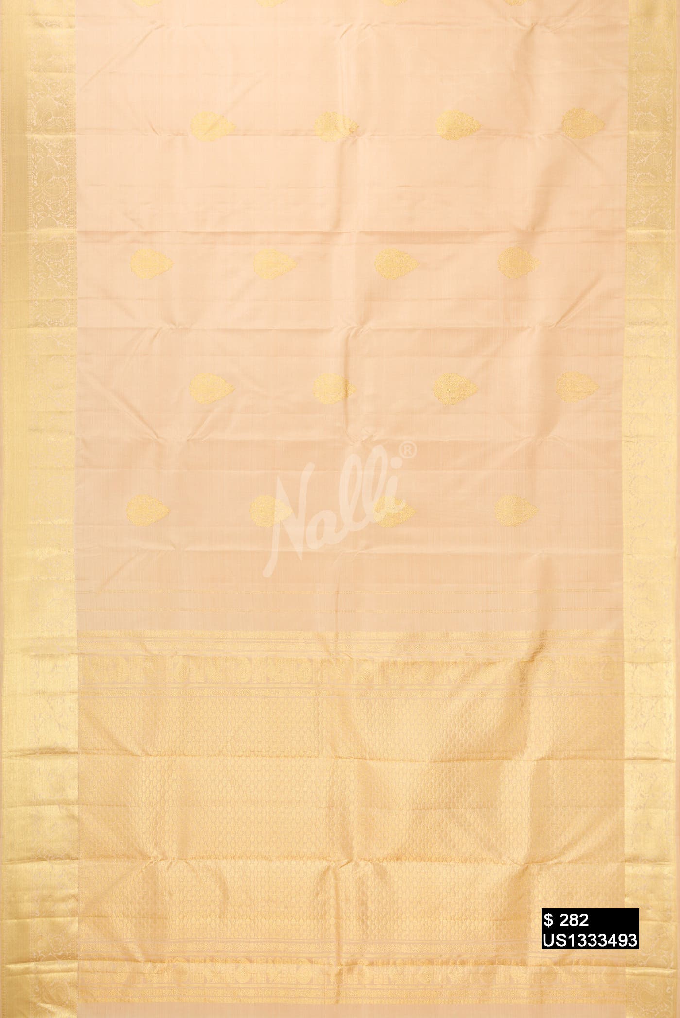 Sandal Kanchipuram Silk Saree