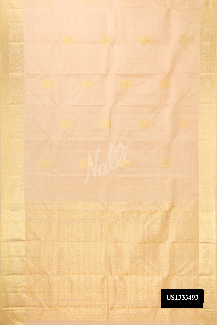 Sandal Kanchipuram Silk Saree