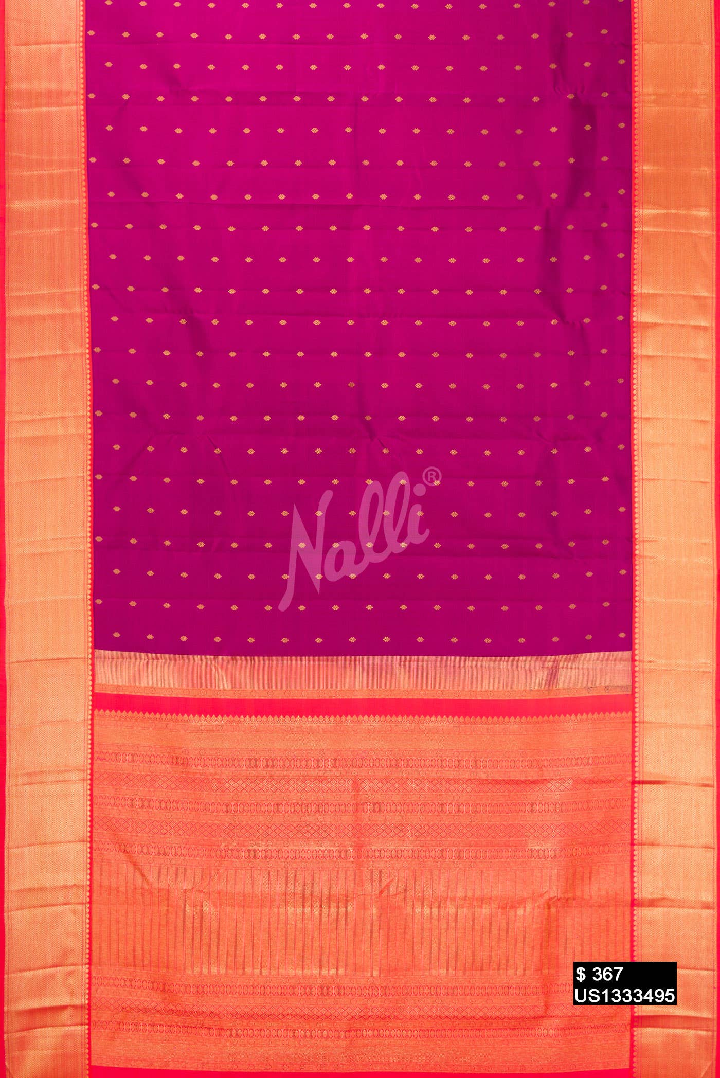 Purple Kanchipuram Silk Saree