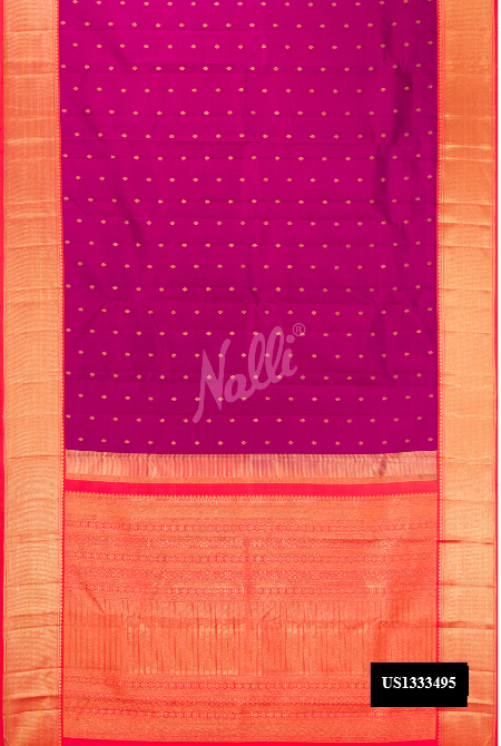 Purple Kanchipuram Silk Saree