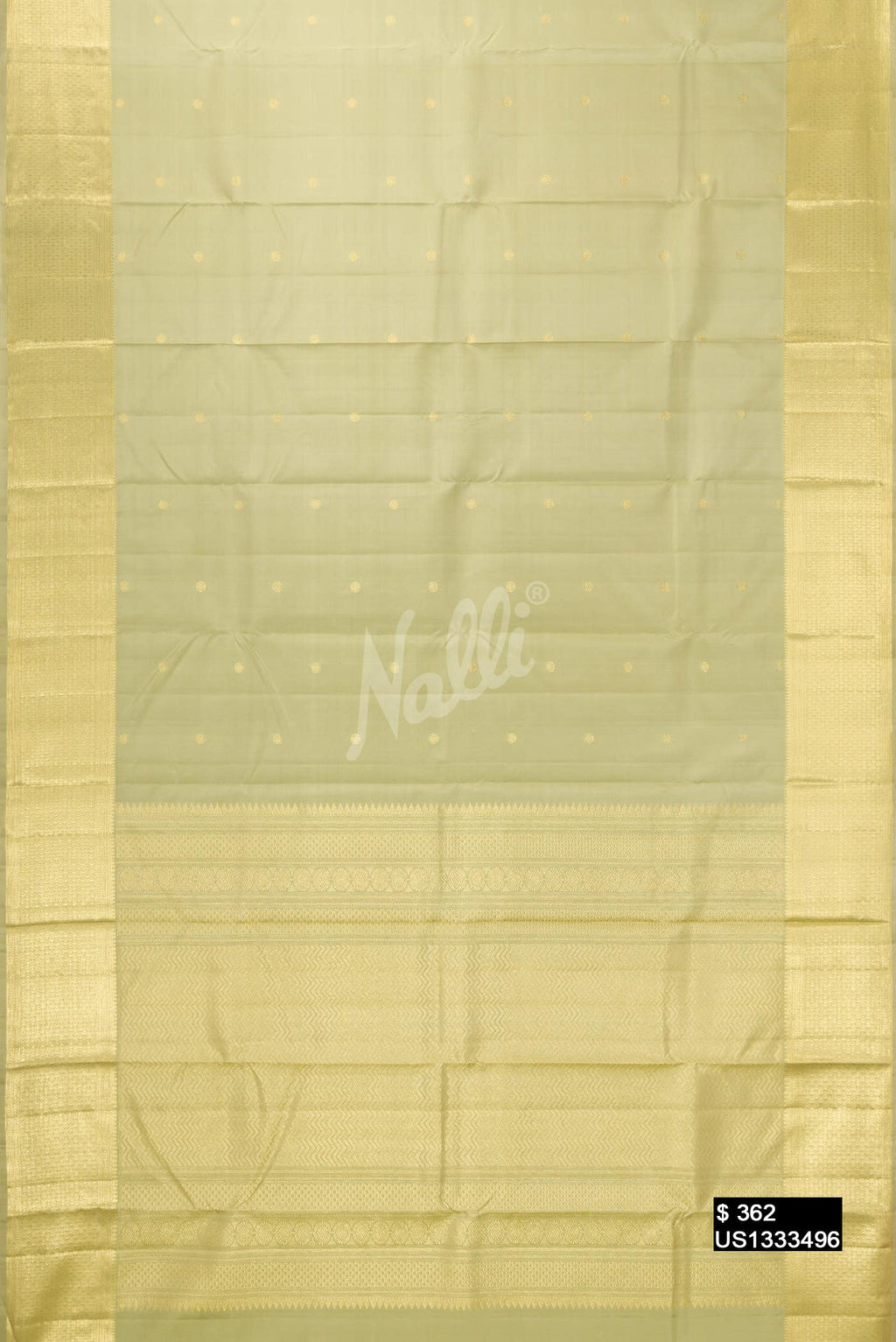 Light Green Kanchipuram Silk Saree