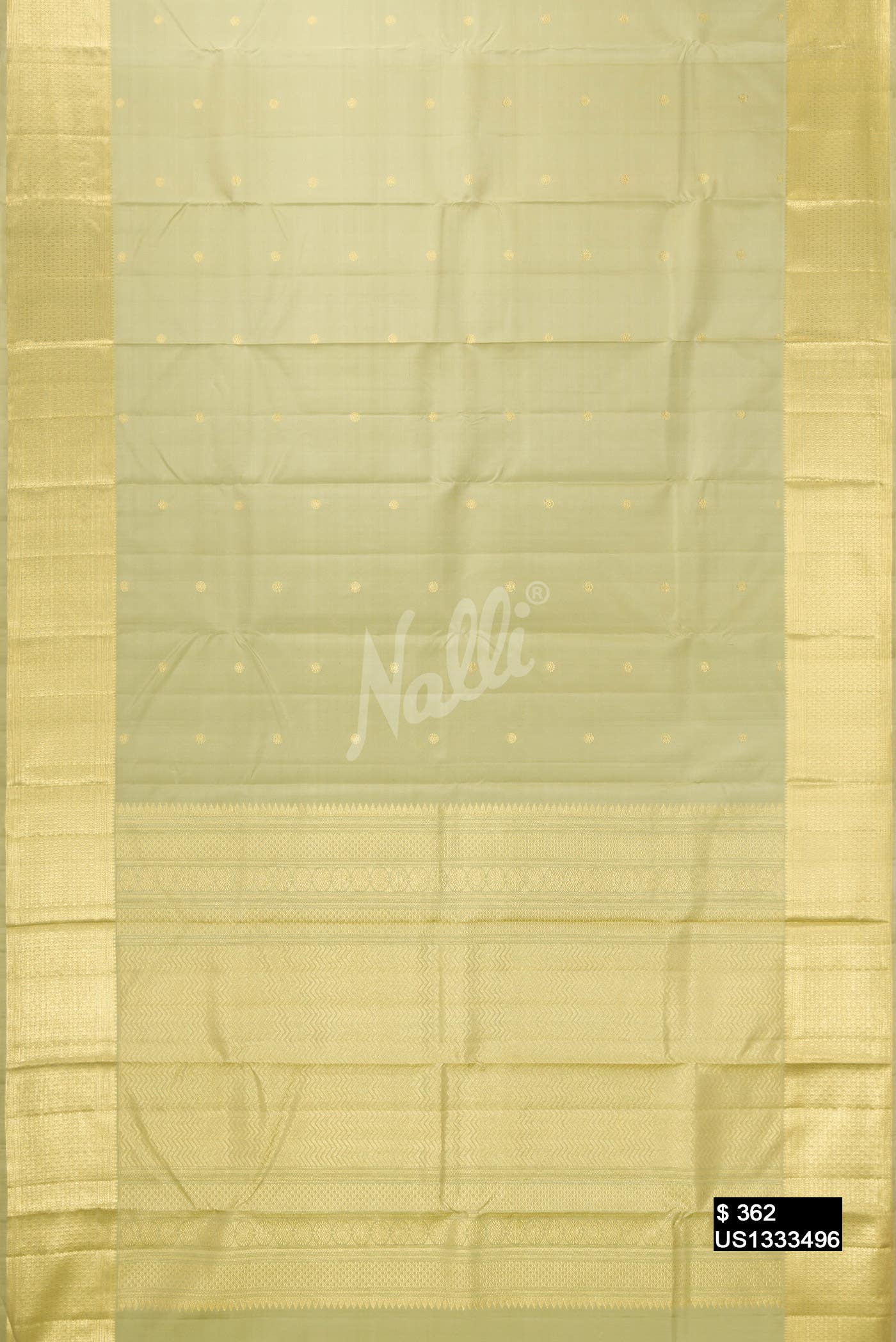Light Green Kanchipuram Silk Saree