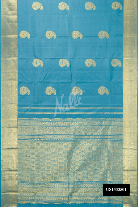 Grey Kanchipuram Silk Saree