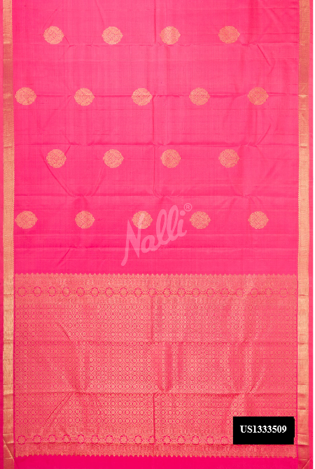 Pink Kanchipuram Silk Saree