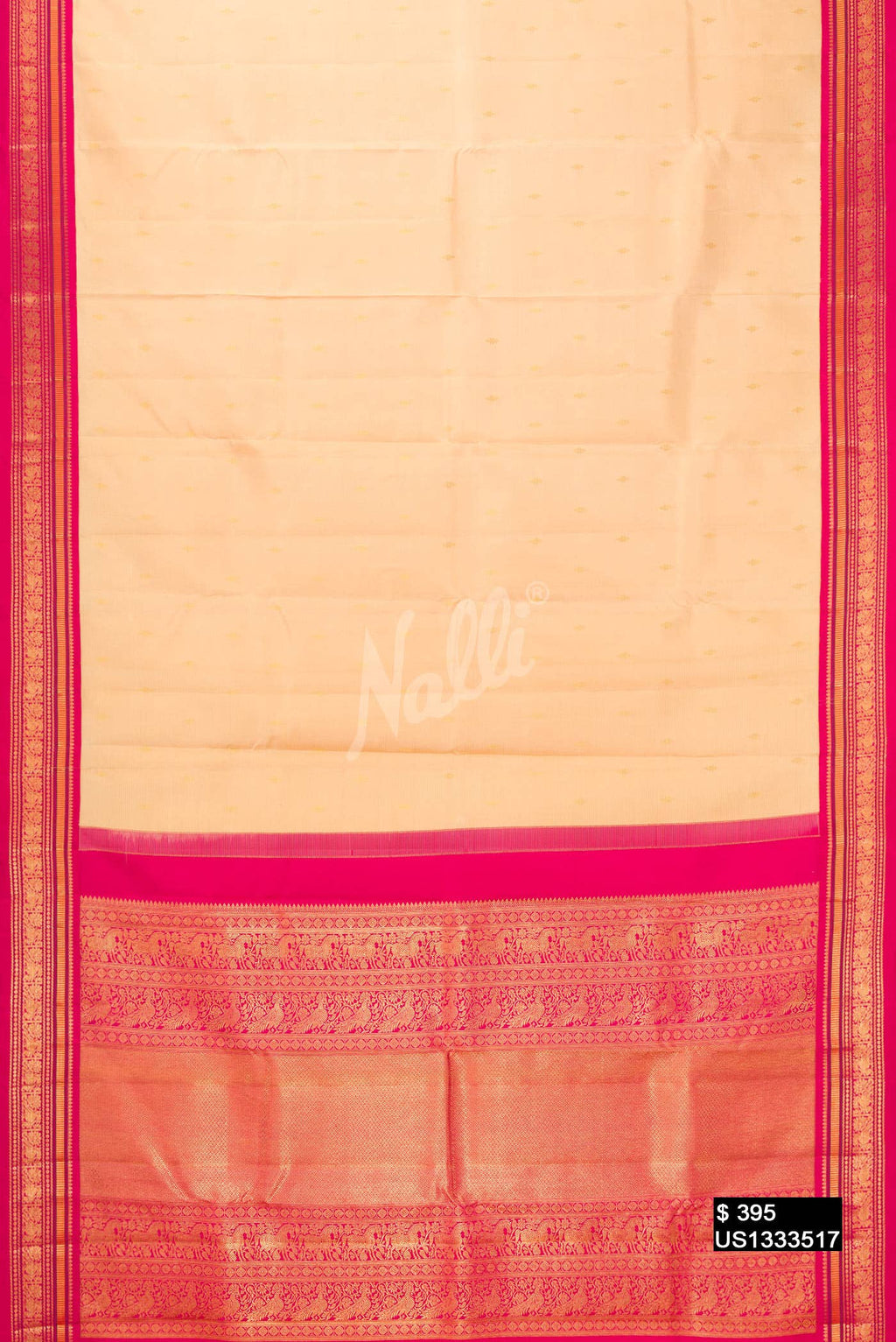 Sandal Kanchipuram Silk Saree