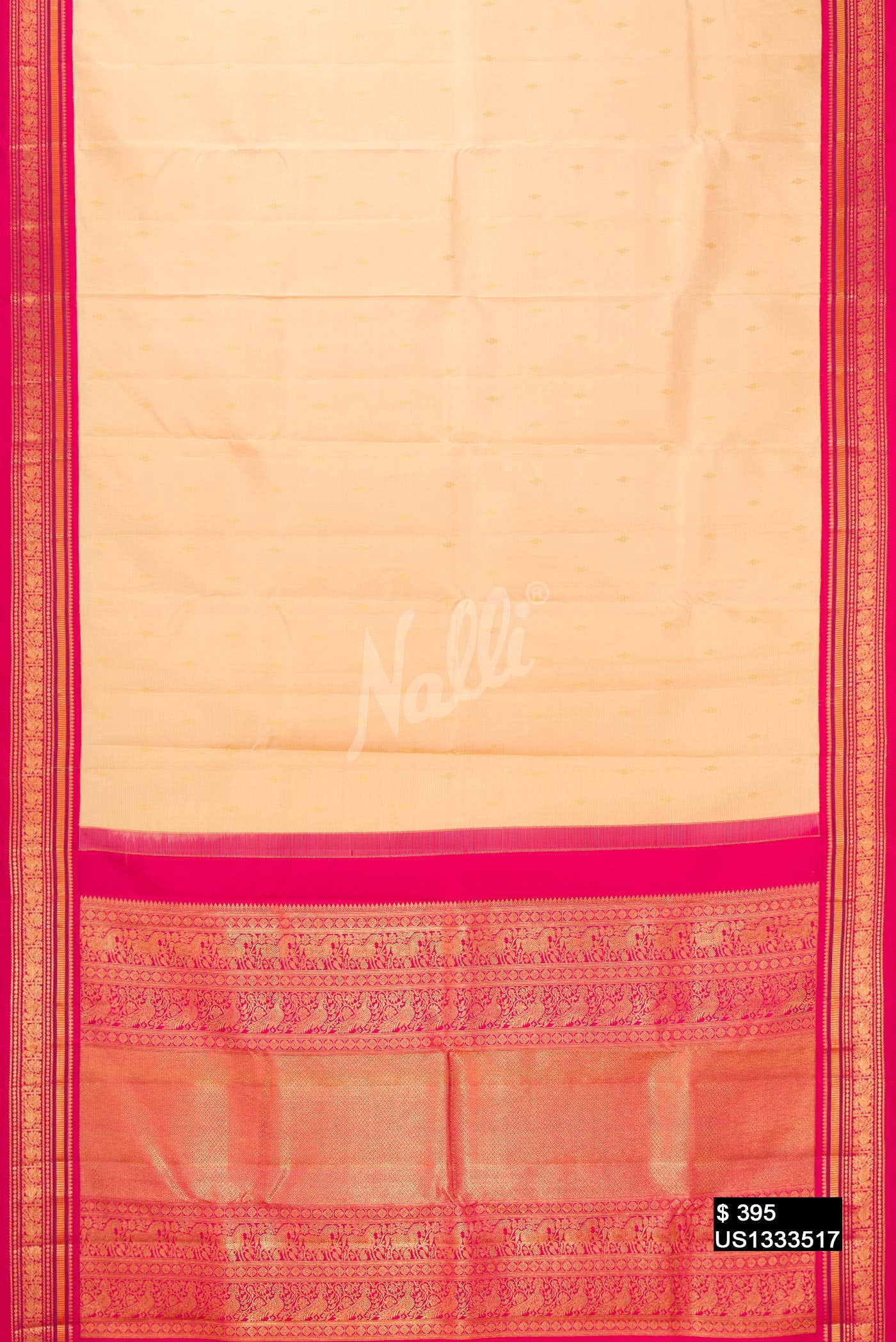 Sandal Kanchipuram Silk Saree