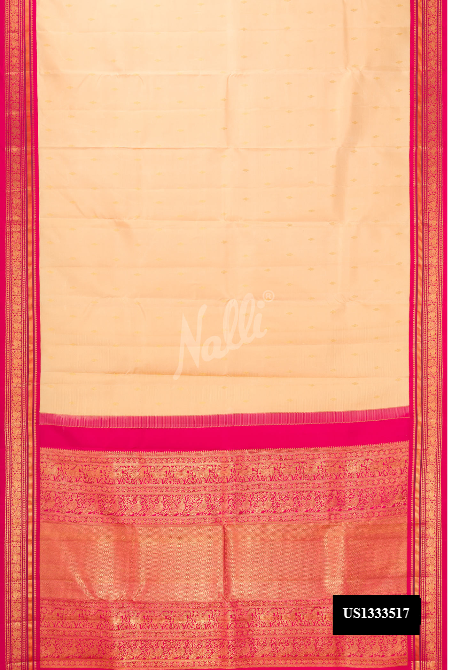Sandal Kanchipuram Silk Saree