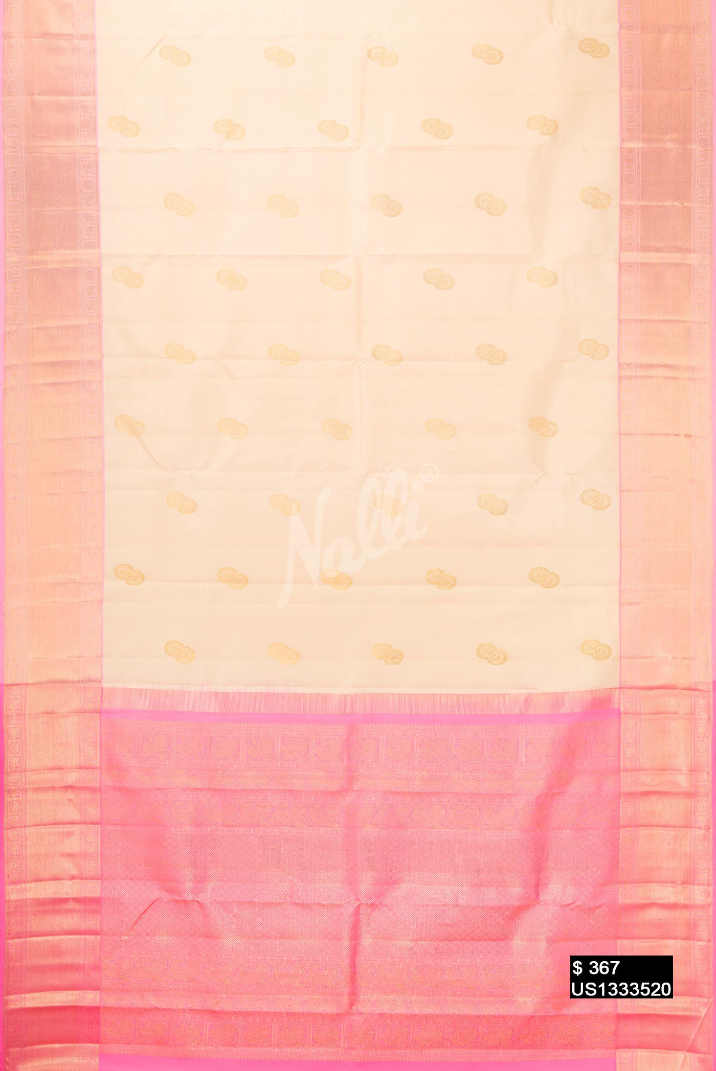 Sandal Kanchipuram Silk Saree
