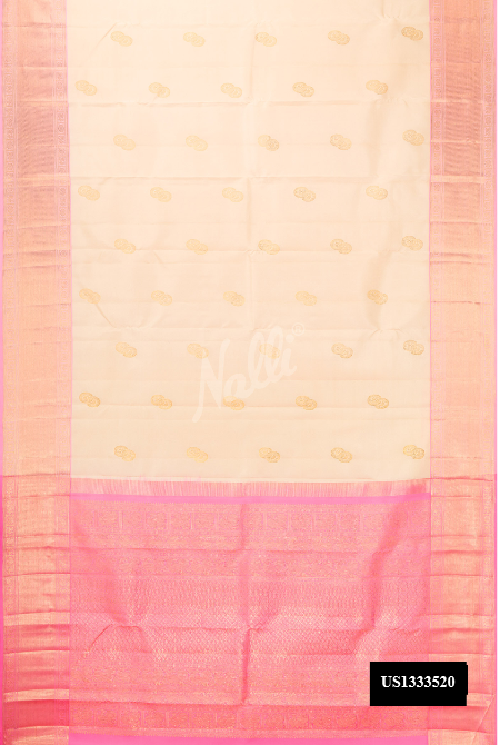 Sandal Kanchipuram Silk Saree