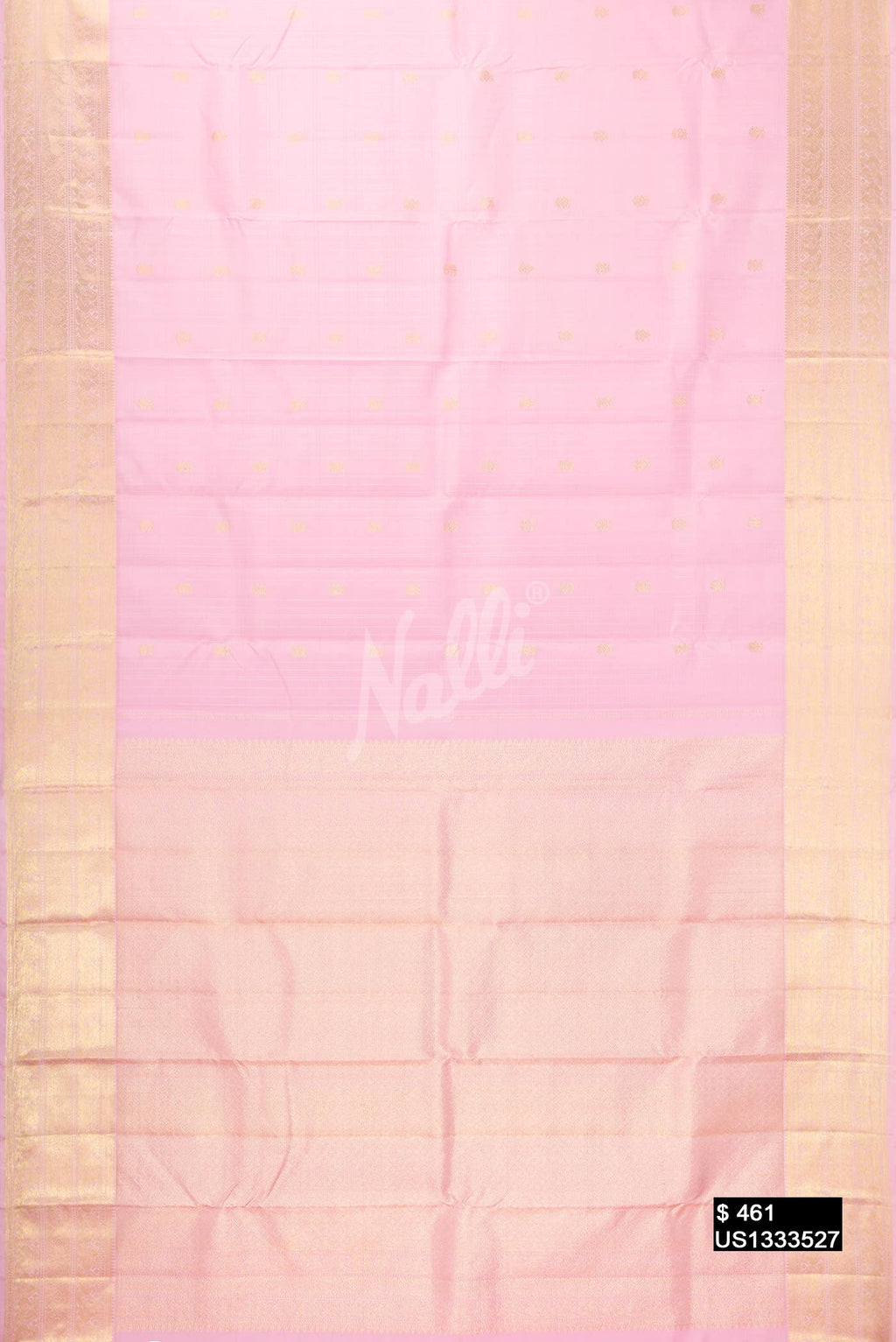 Pink Kanchipuram Silk Saree
