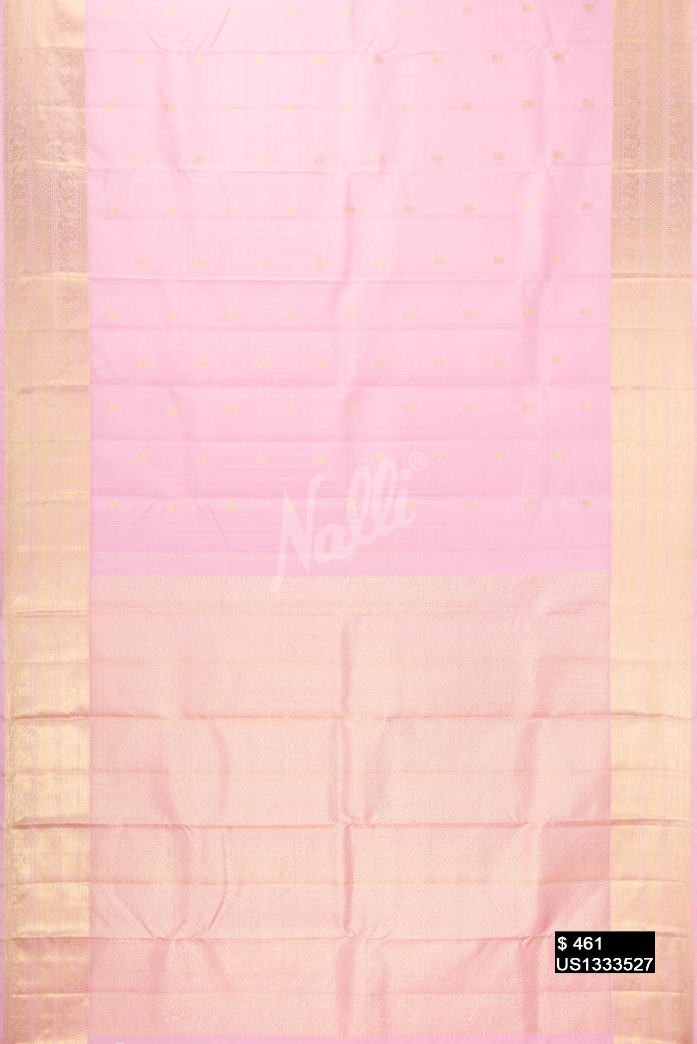 Pink Kanchipuram Silk Saree