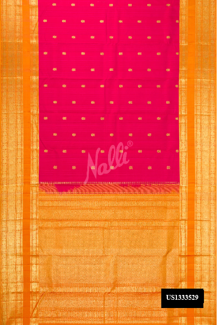 Rani Pink Kanchipuram Silk Saree