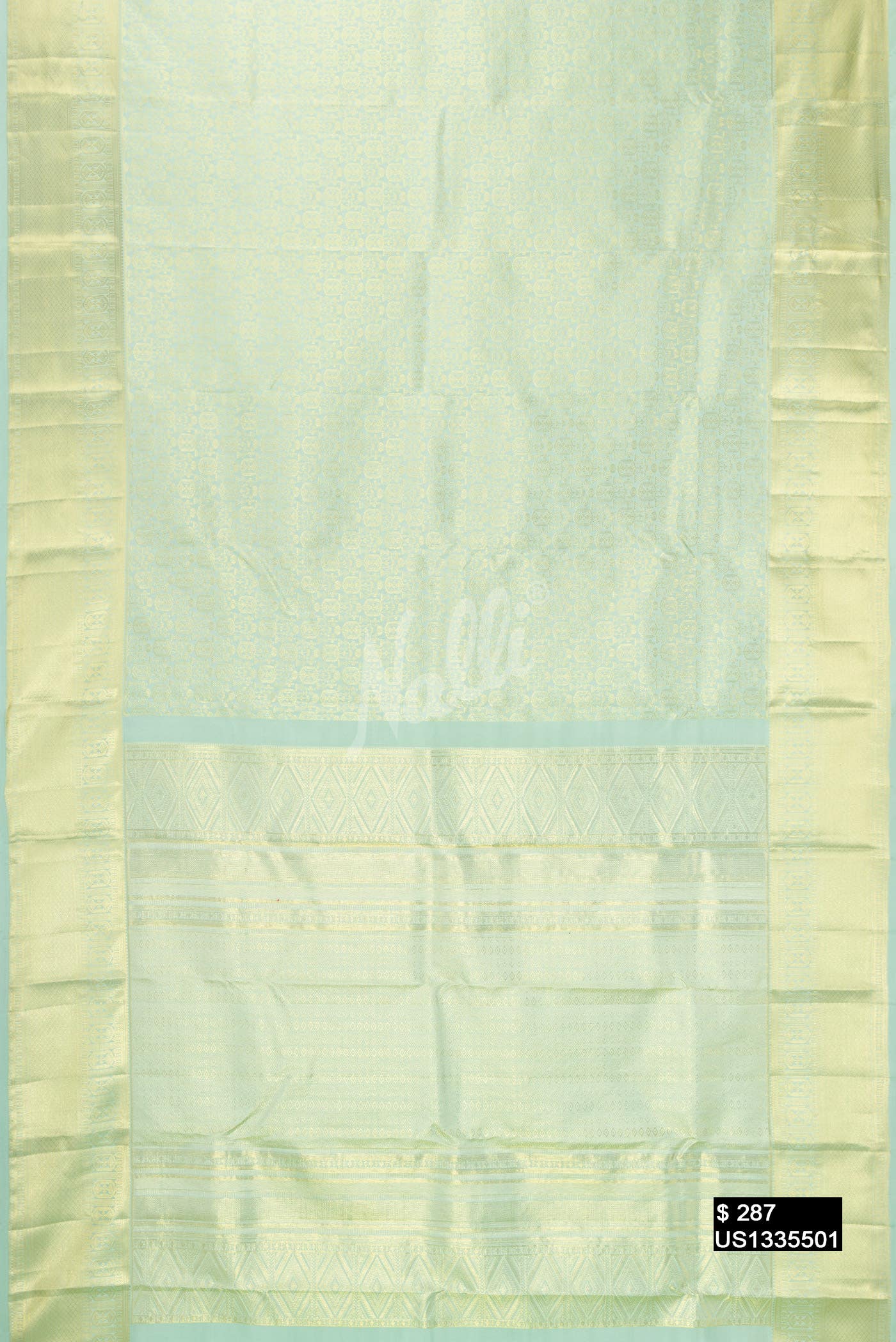 Light Blue Kanchipuram Silk Saree