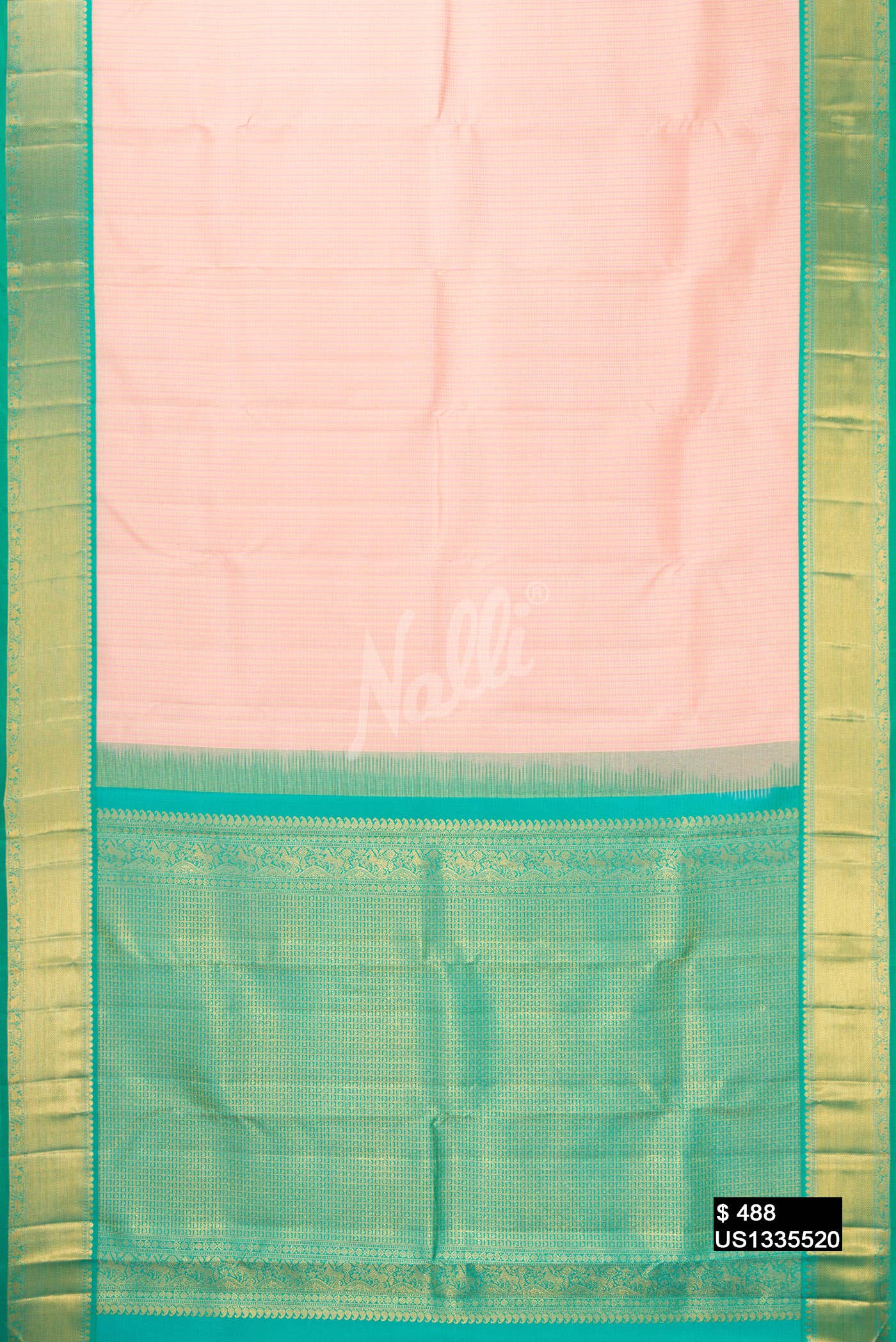 Pink Kanchipuram Silk Saree