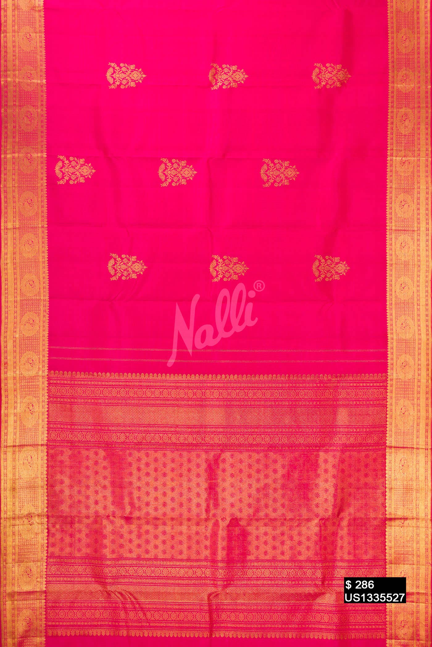 Pink Kanchipuram Silk Saree