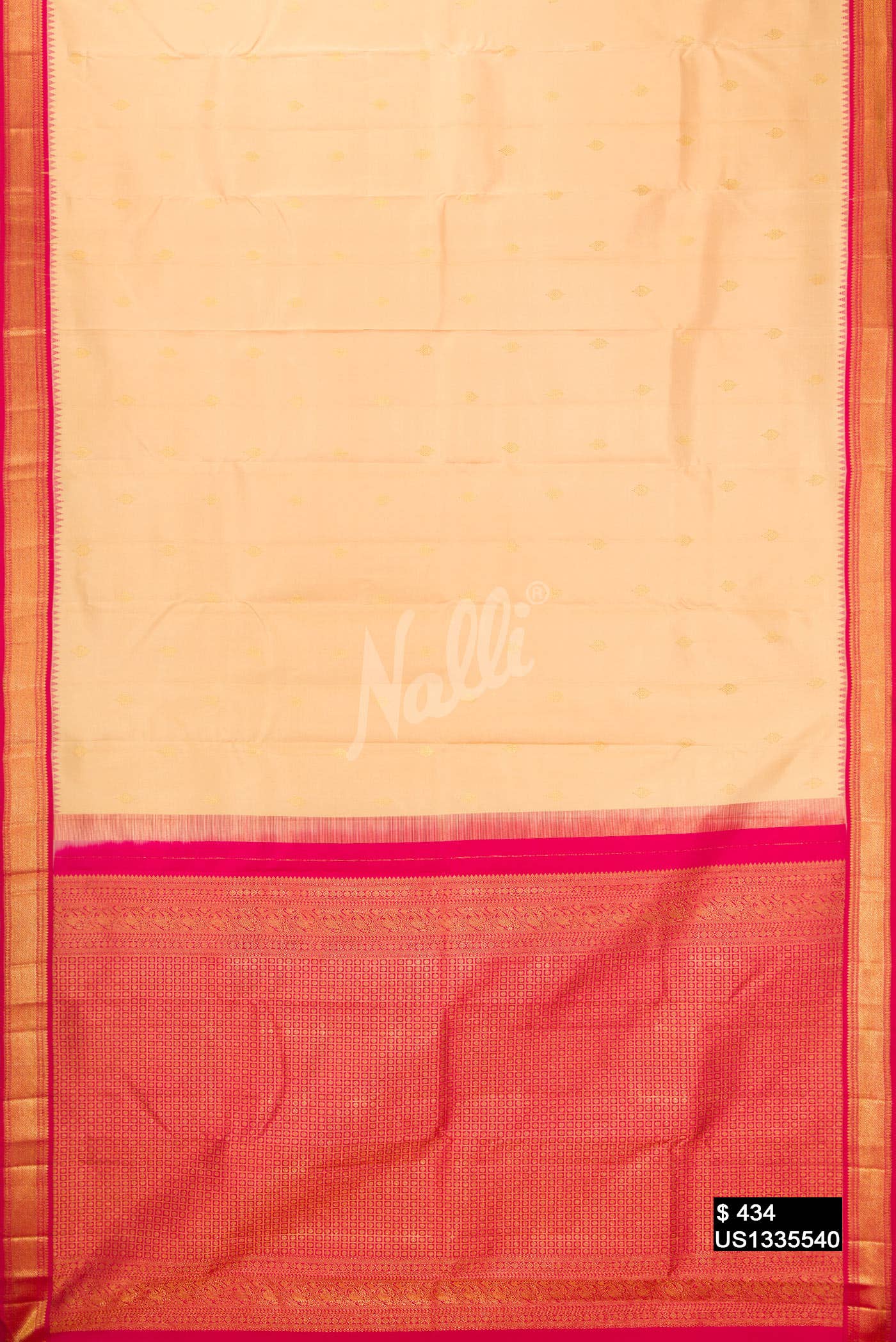 Sandal Kanchipuram Silk Saree