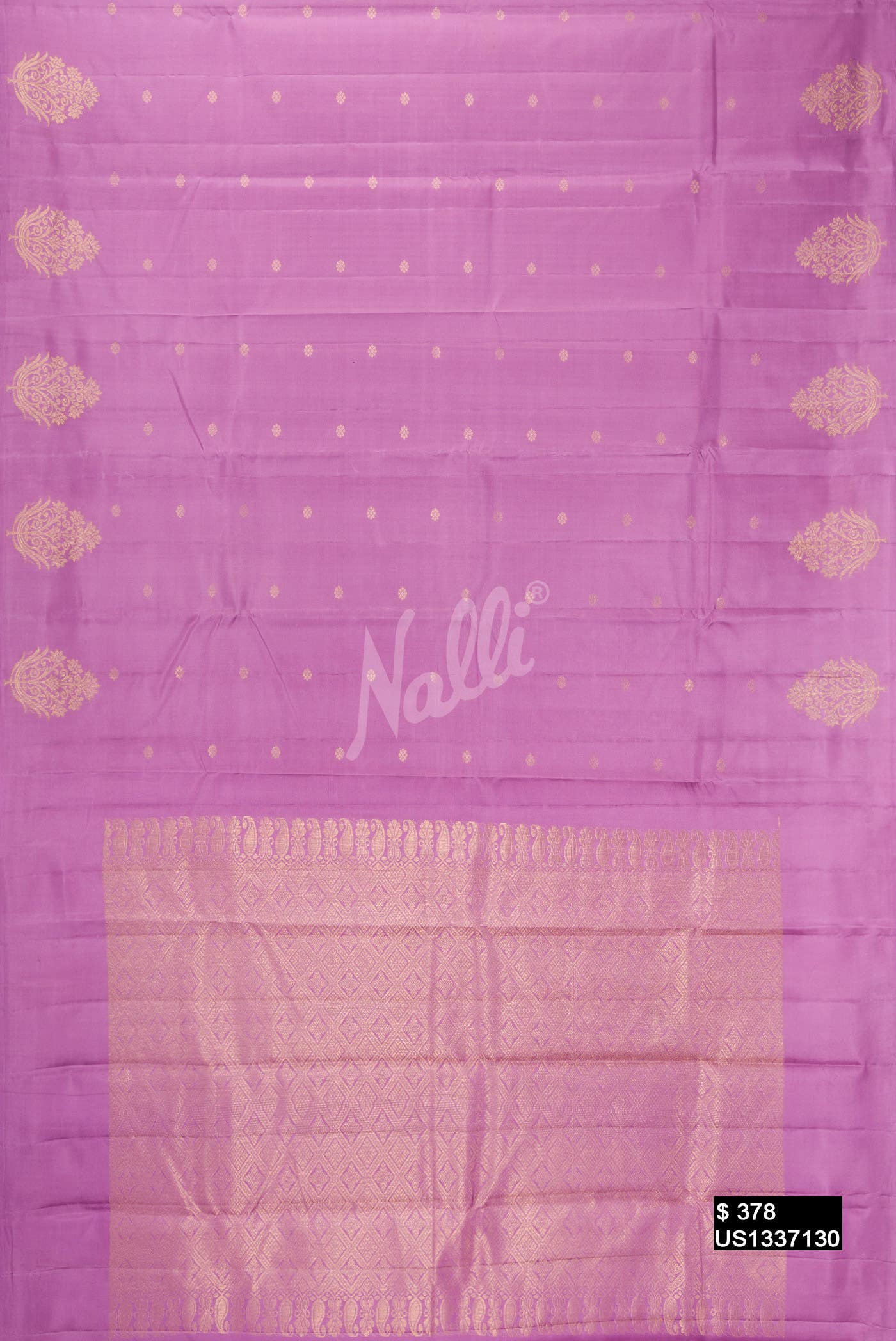 Lavender Kanchipuram Silk Saree