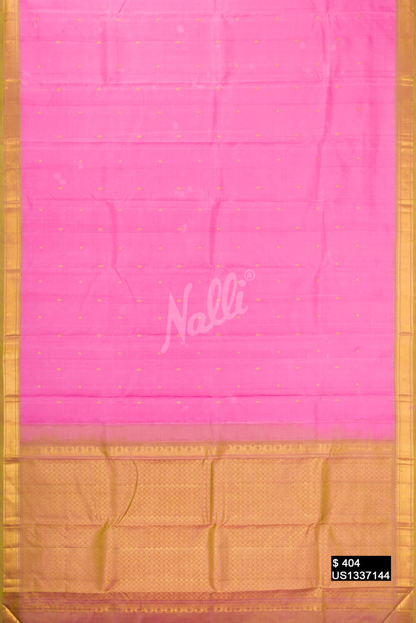 Pink Kanchipuram Silk Saree