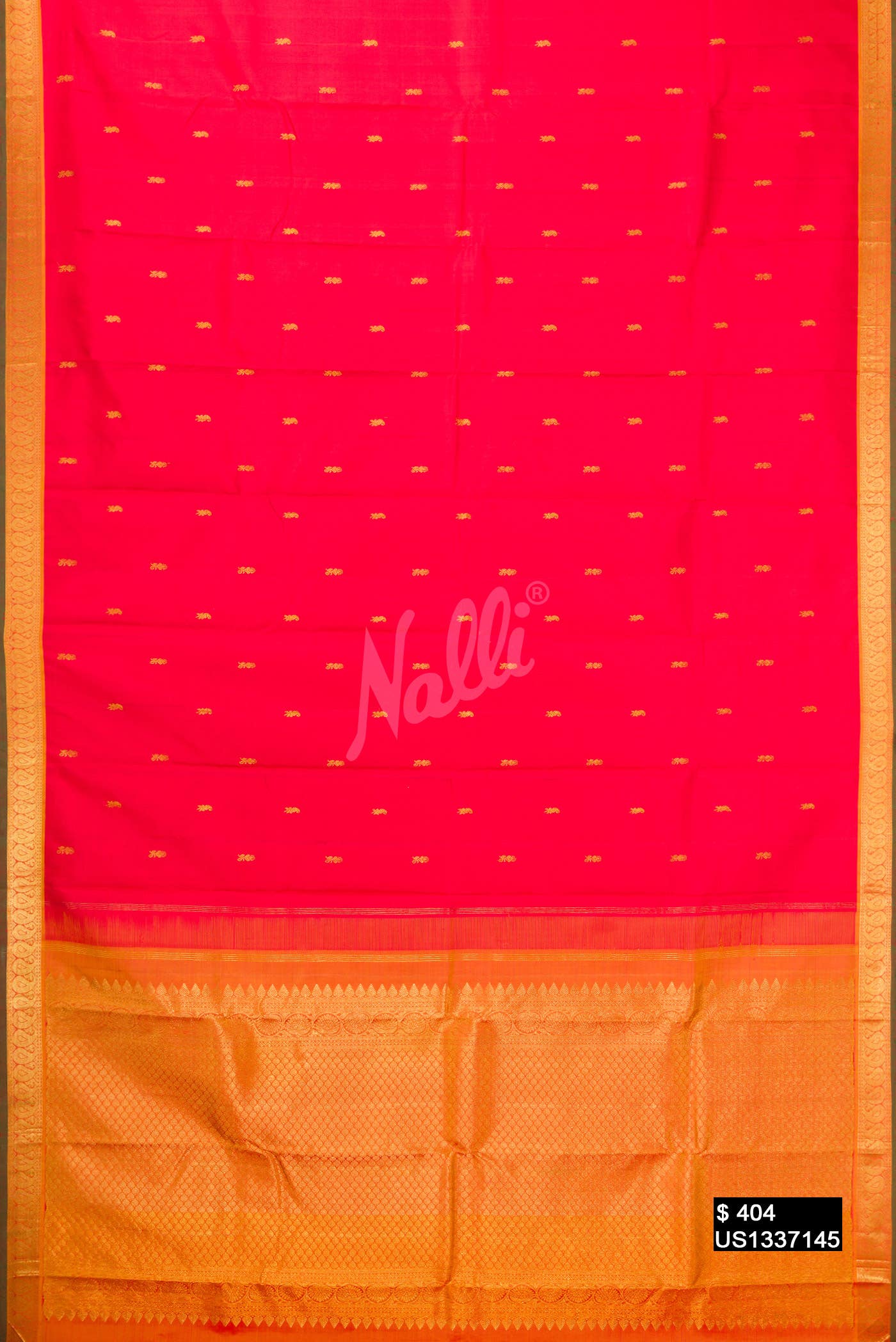 Pink Kanchipuram Silk Saree