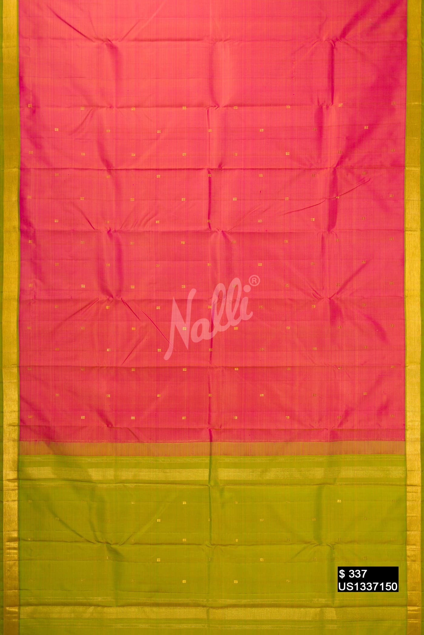 Dark Pink Kanchipuram Silk Saree