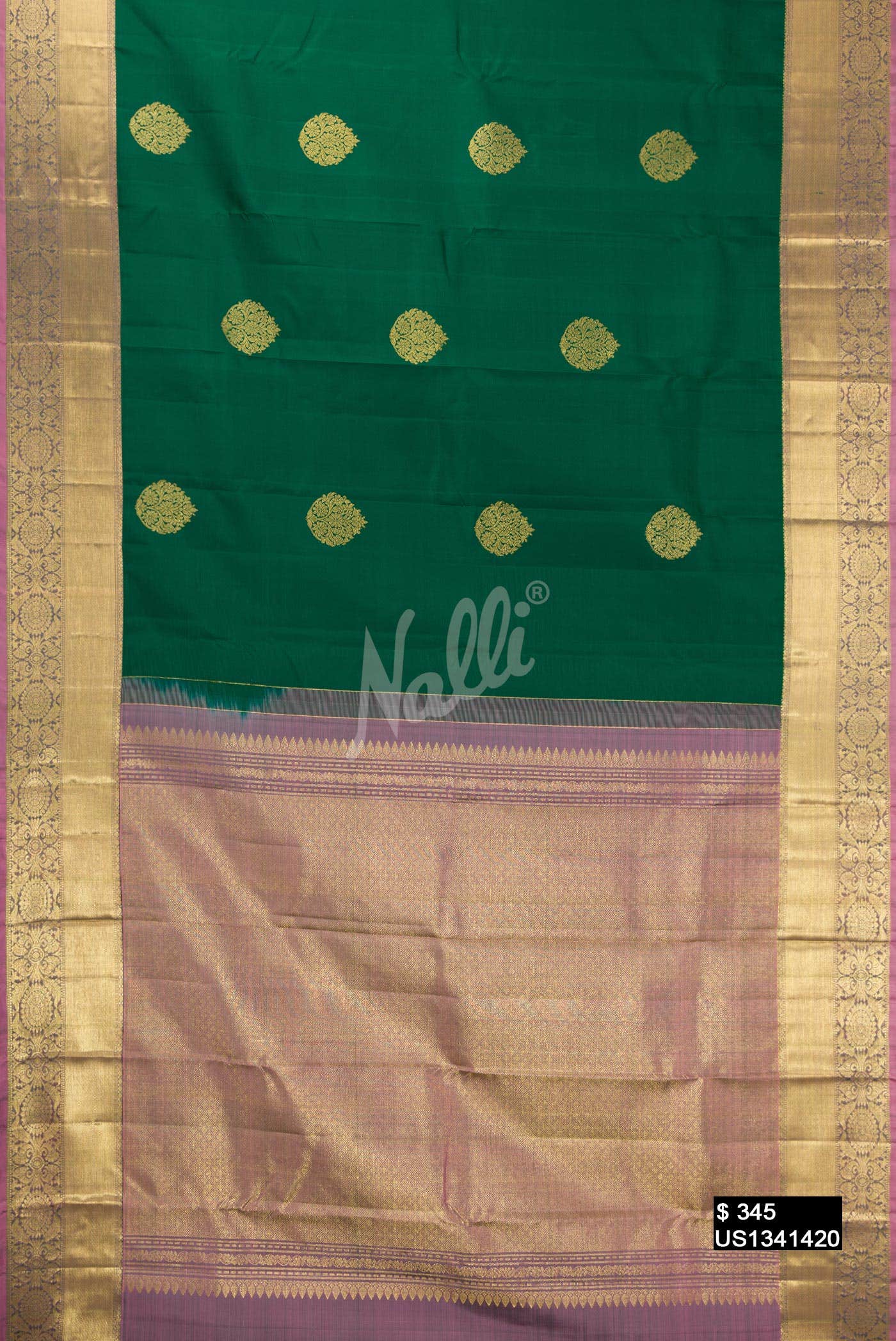 Green Kanchipuram Silk Saree