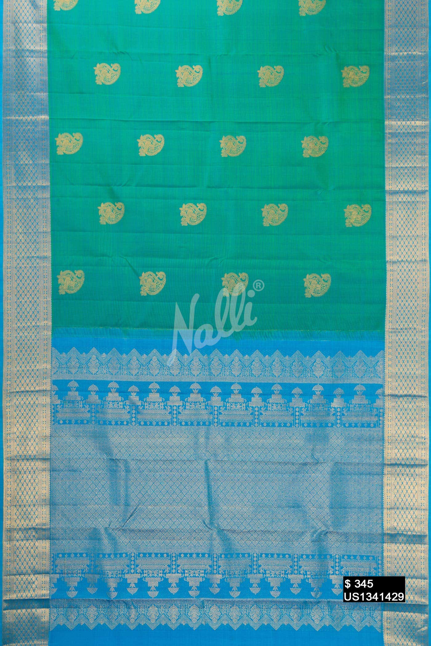 Green Kanchipuram Silk Saree