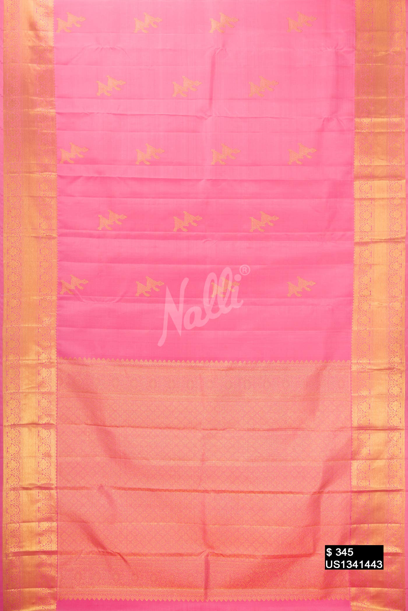 Pink Kanchipuram Silk Saree