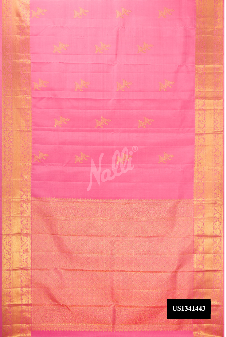 Pink Kanchipuram Silk Saree