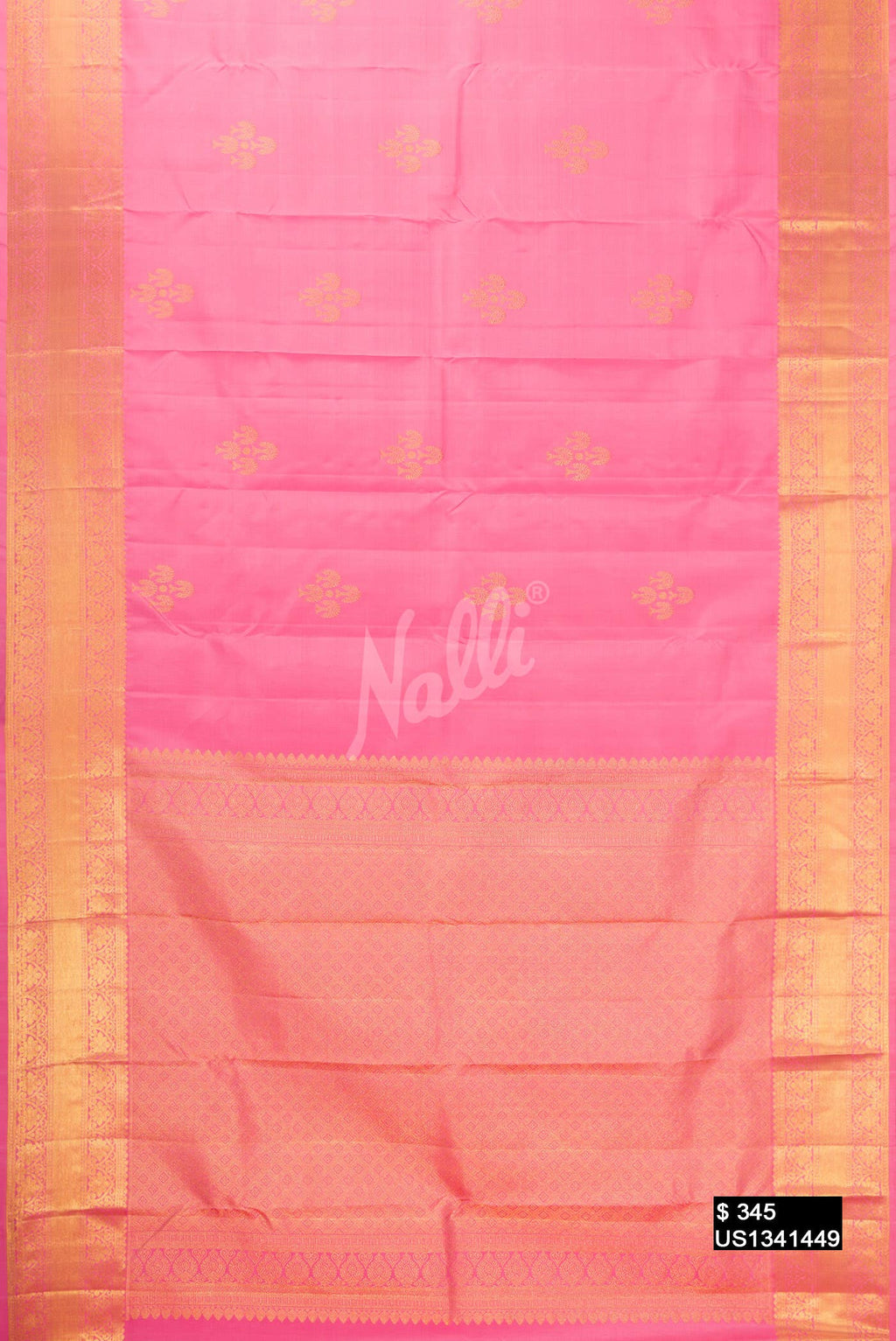 Pink Kanchipuram Silk Saree