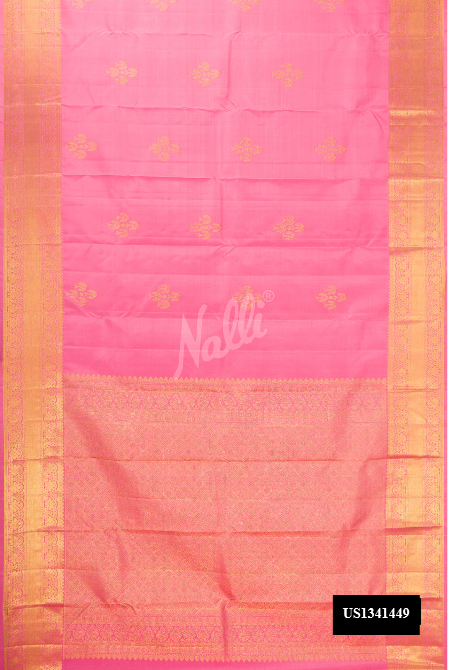 Pink Kanchipuram Silk Saree