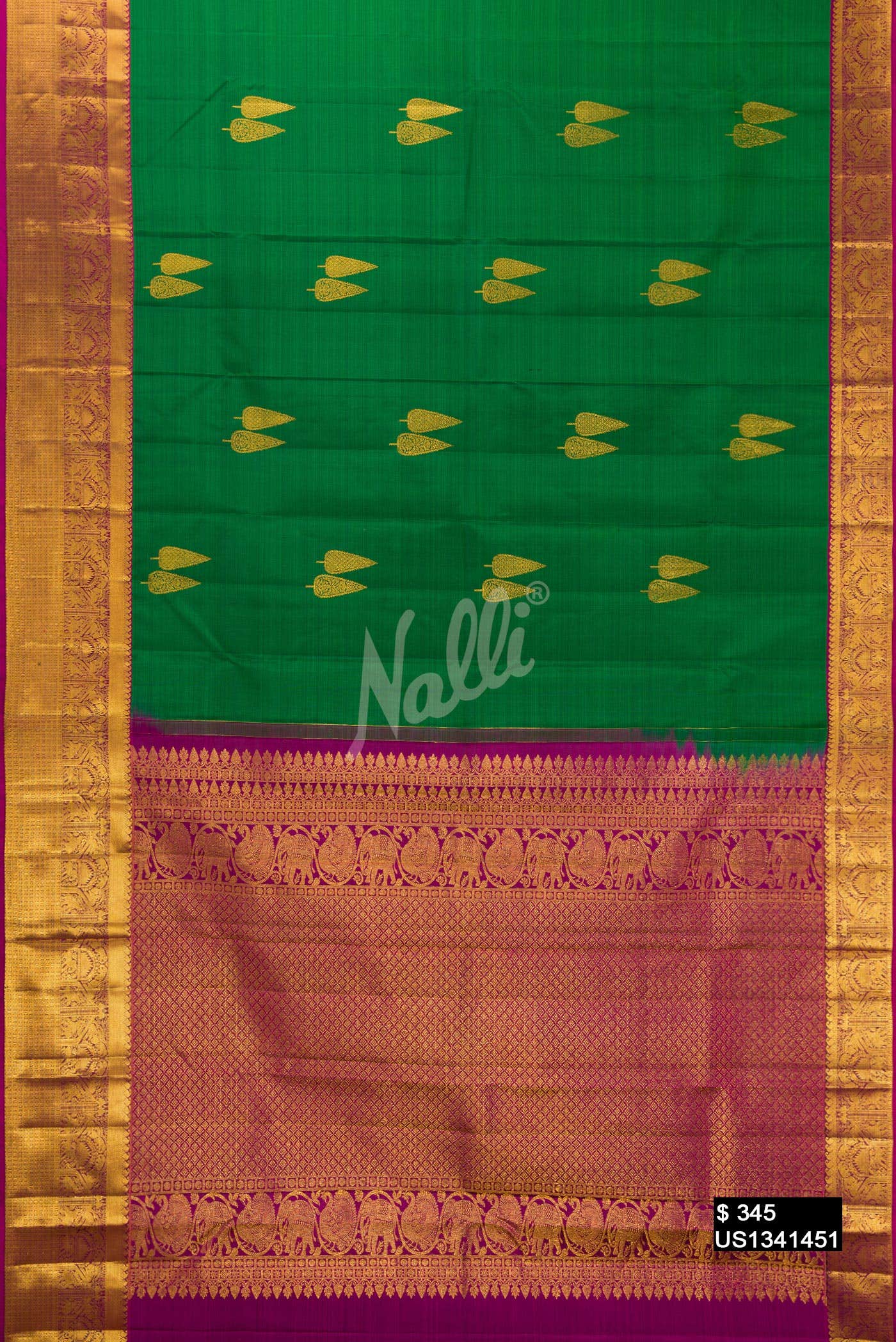 Green Kanchipuram Silk Saree