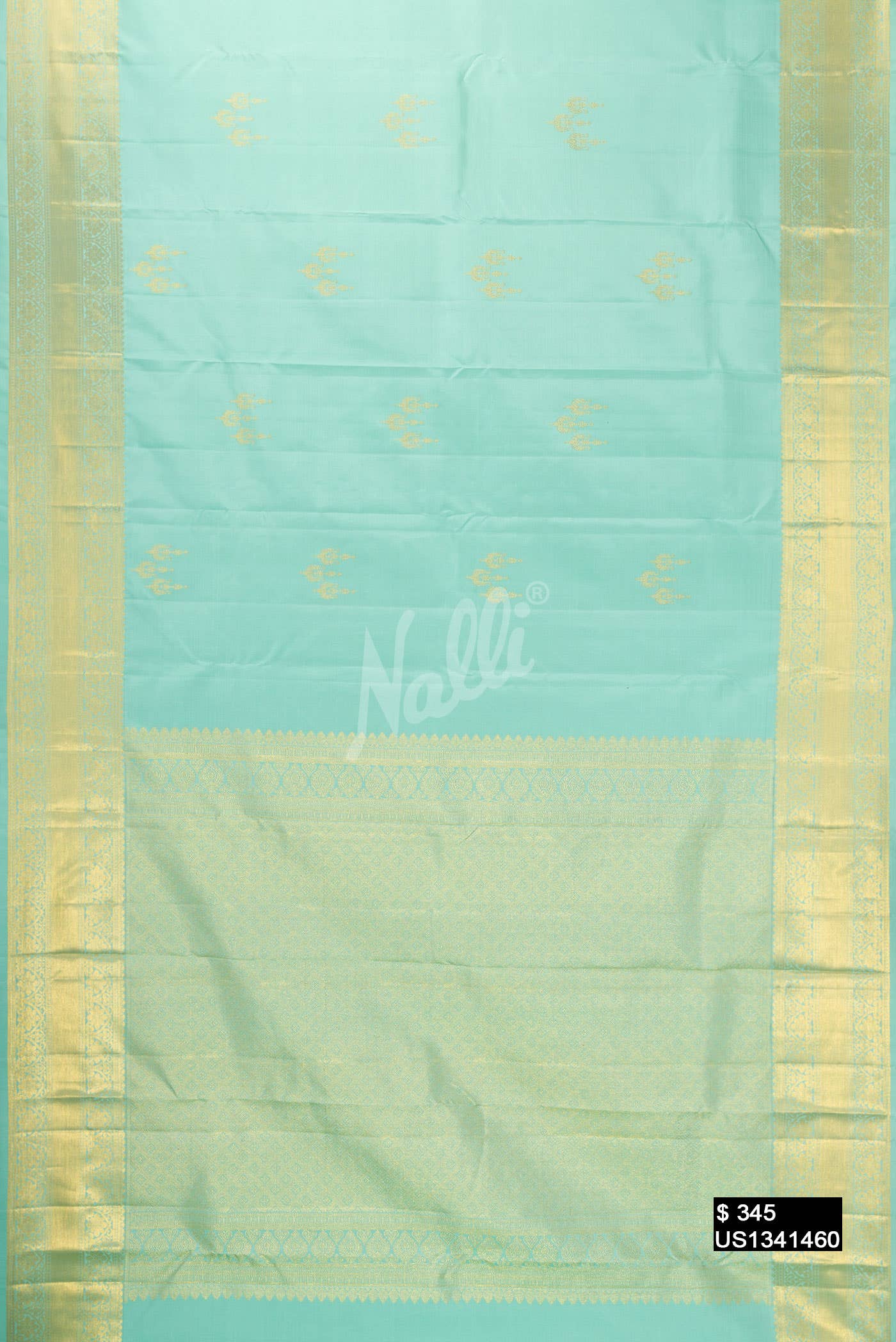 Light Blue Kanchipuram Silk Saree