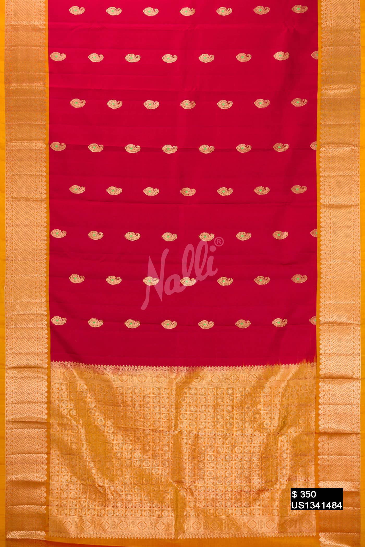 Maroon Kanchipuram Silk Saree
