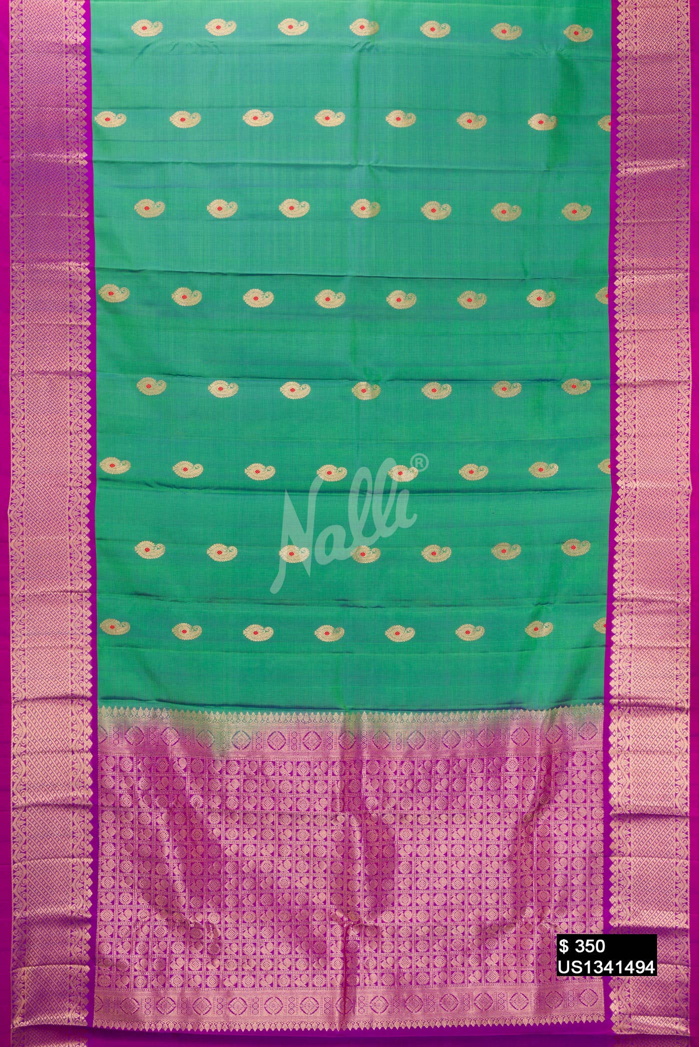 Green Kanchipuram Silk Saree