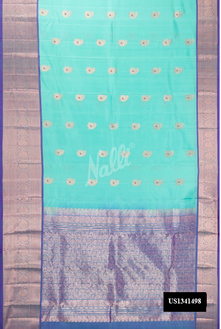 Light Blue Kanchipuram Silk Saree