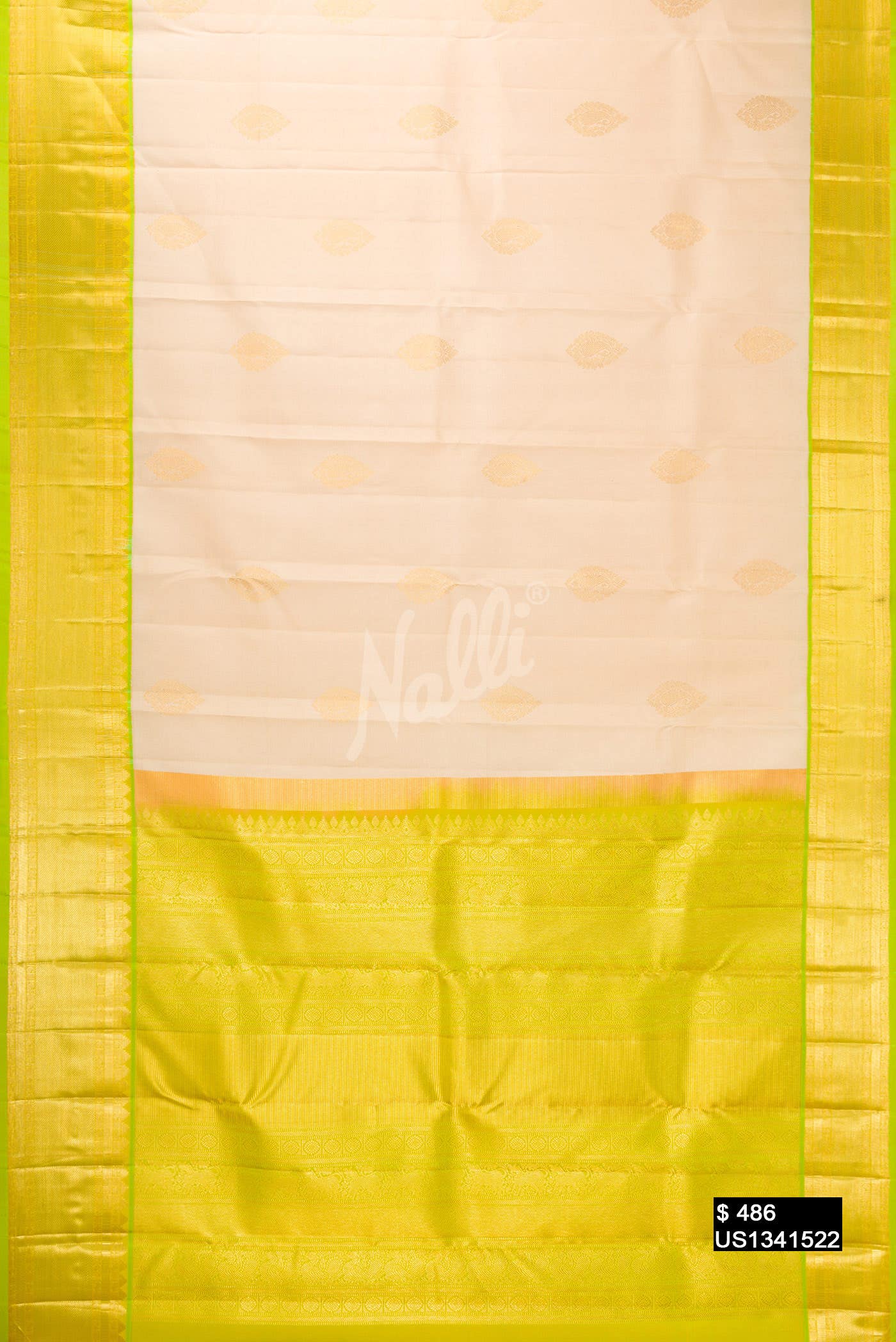 Sandal Kanchipuram Silk Saree