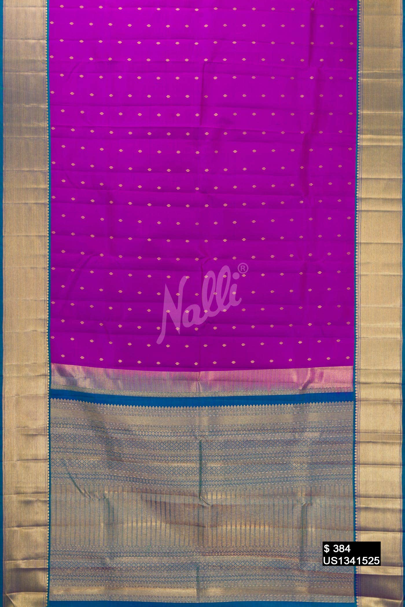 Purple Kanchipuram Silk Saree
