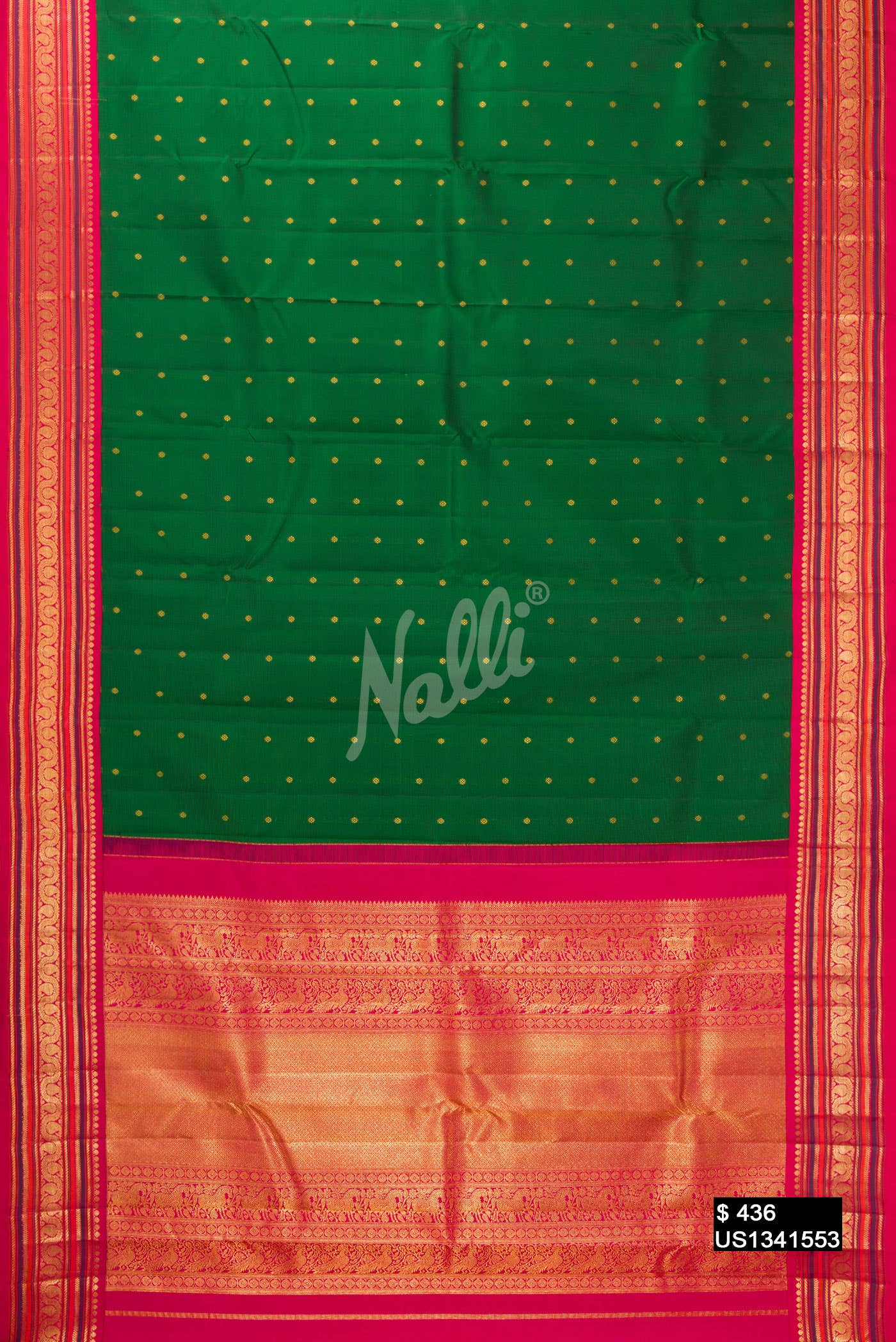 Green Kanchipuram Silk Saree