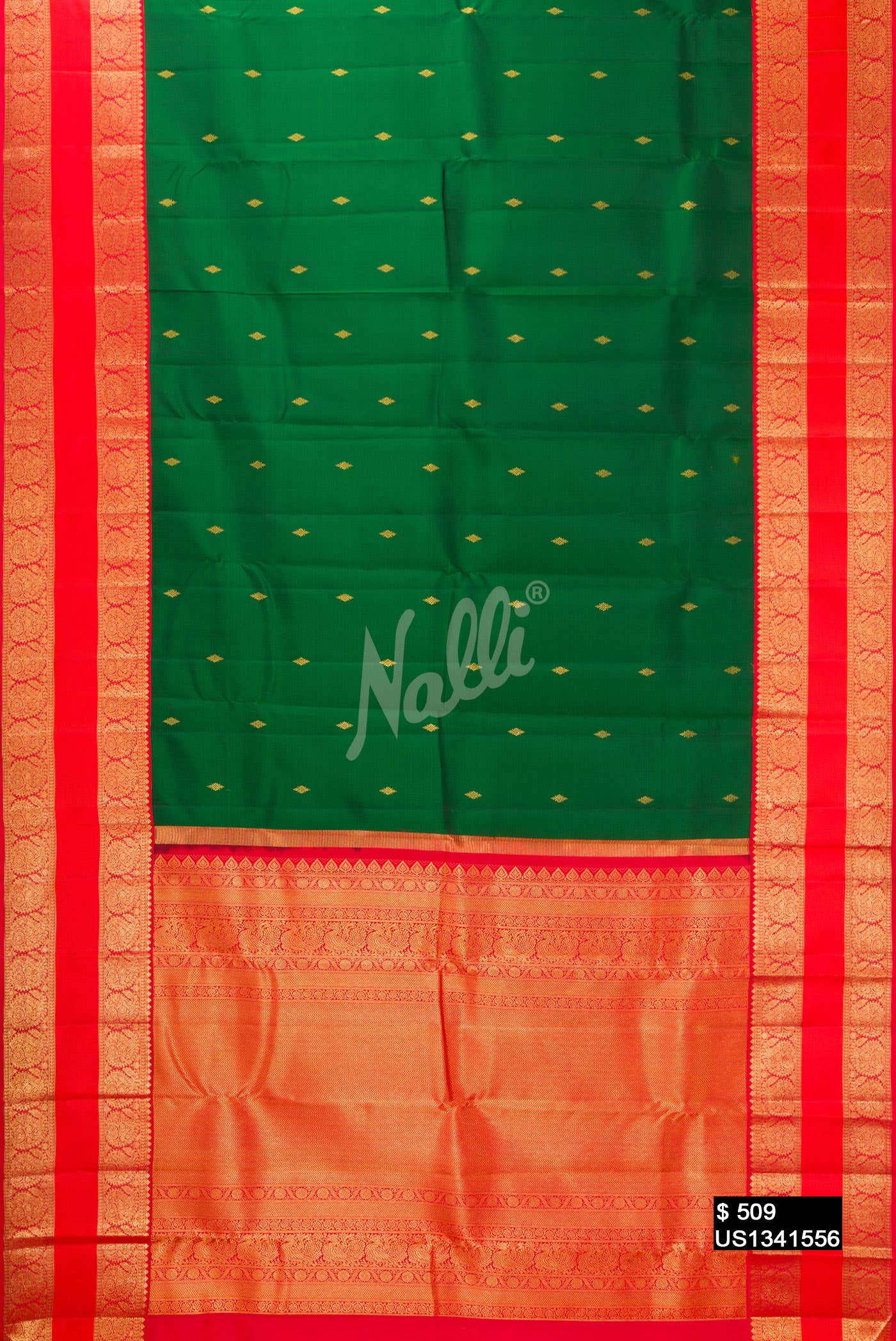 Green Kanchipuram Silk Saree