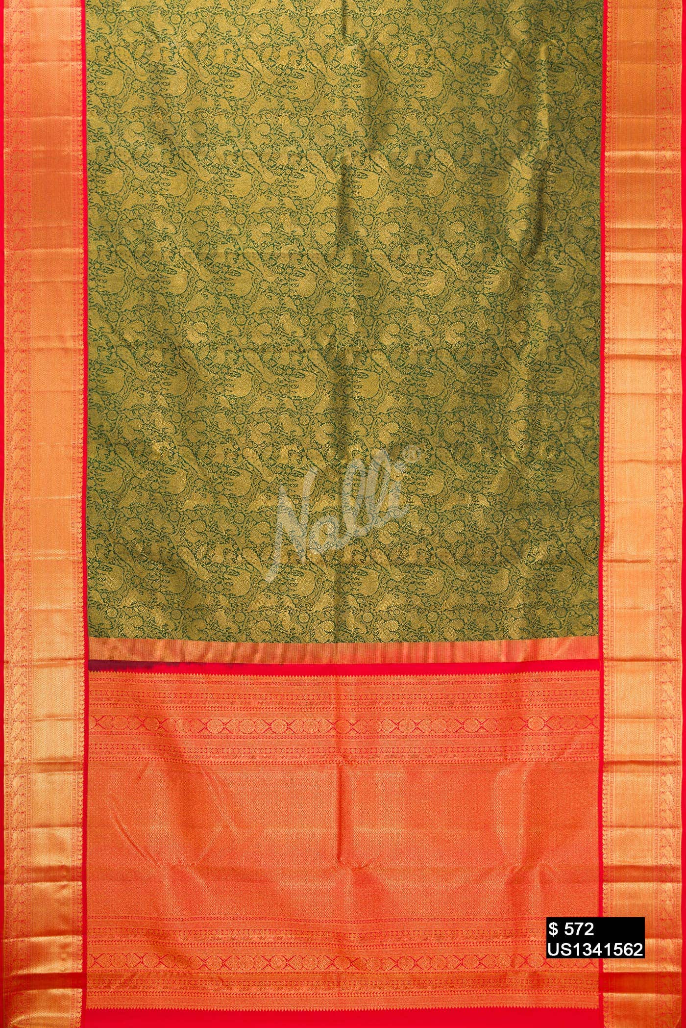 Green Kanchipuram Silk Saree